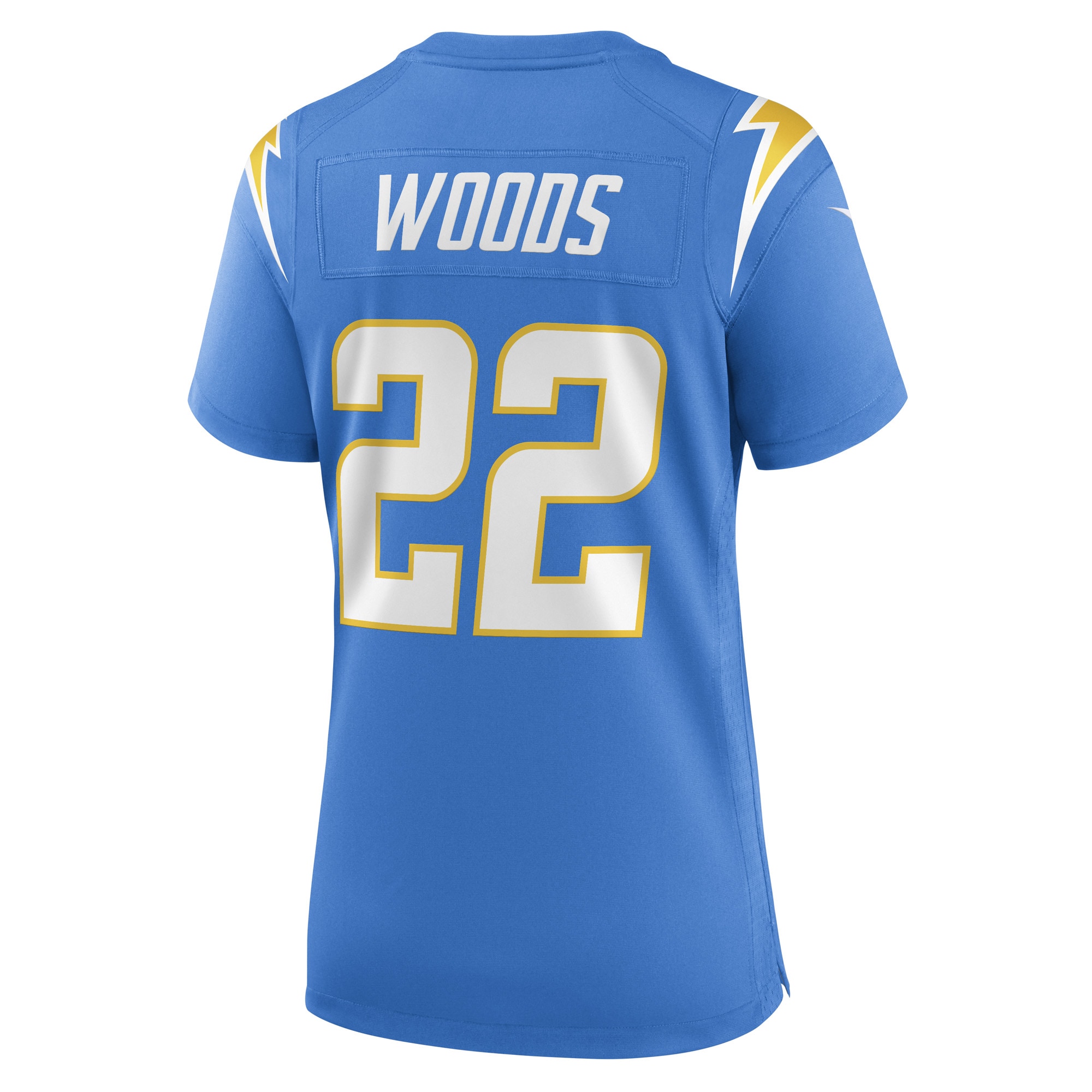 JT Woods Los Angeles Chargers Women's Game Player Jersey - Powder Blue