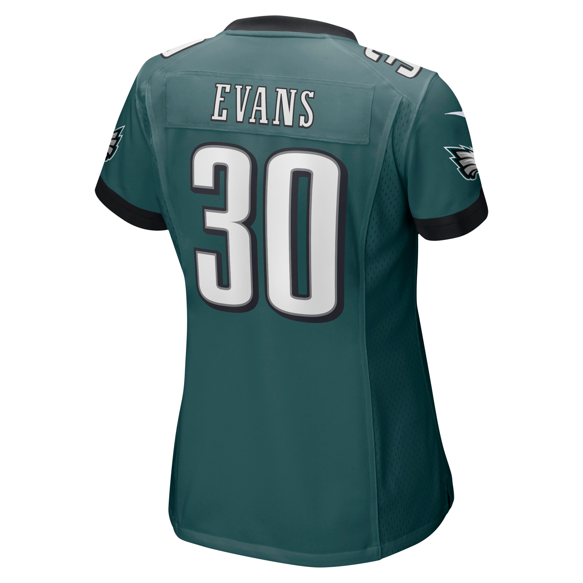Justin Evans Philadelphia Eagles Women's Game Player Jersey - Midnight Green