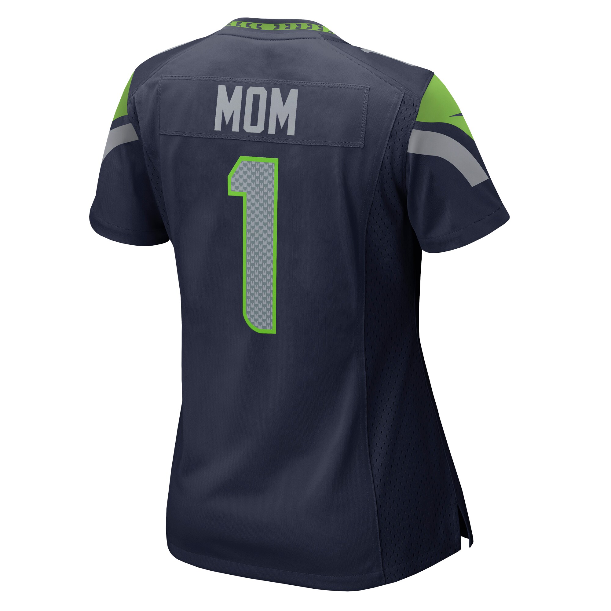 Number 1 Mom Seattle Seahawks Women's Game Jersey - College Navy