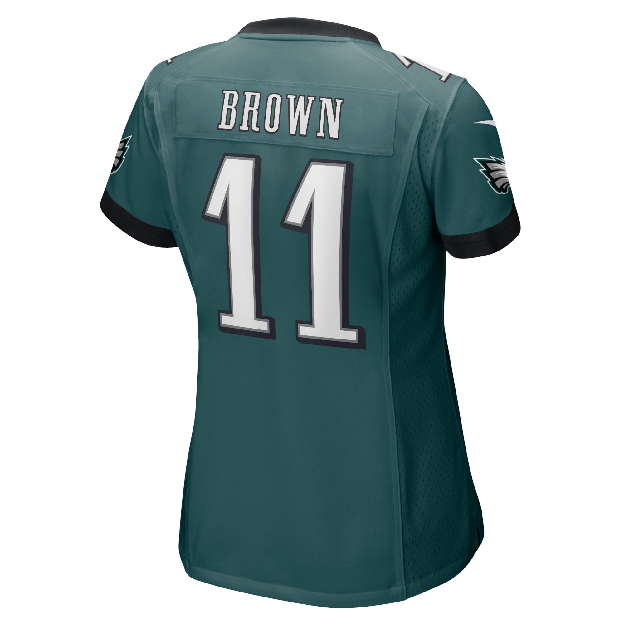 A.J. Brown Philadelphia Eagles Women's Player Game Jersey - Midnight Green