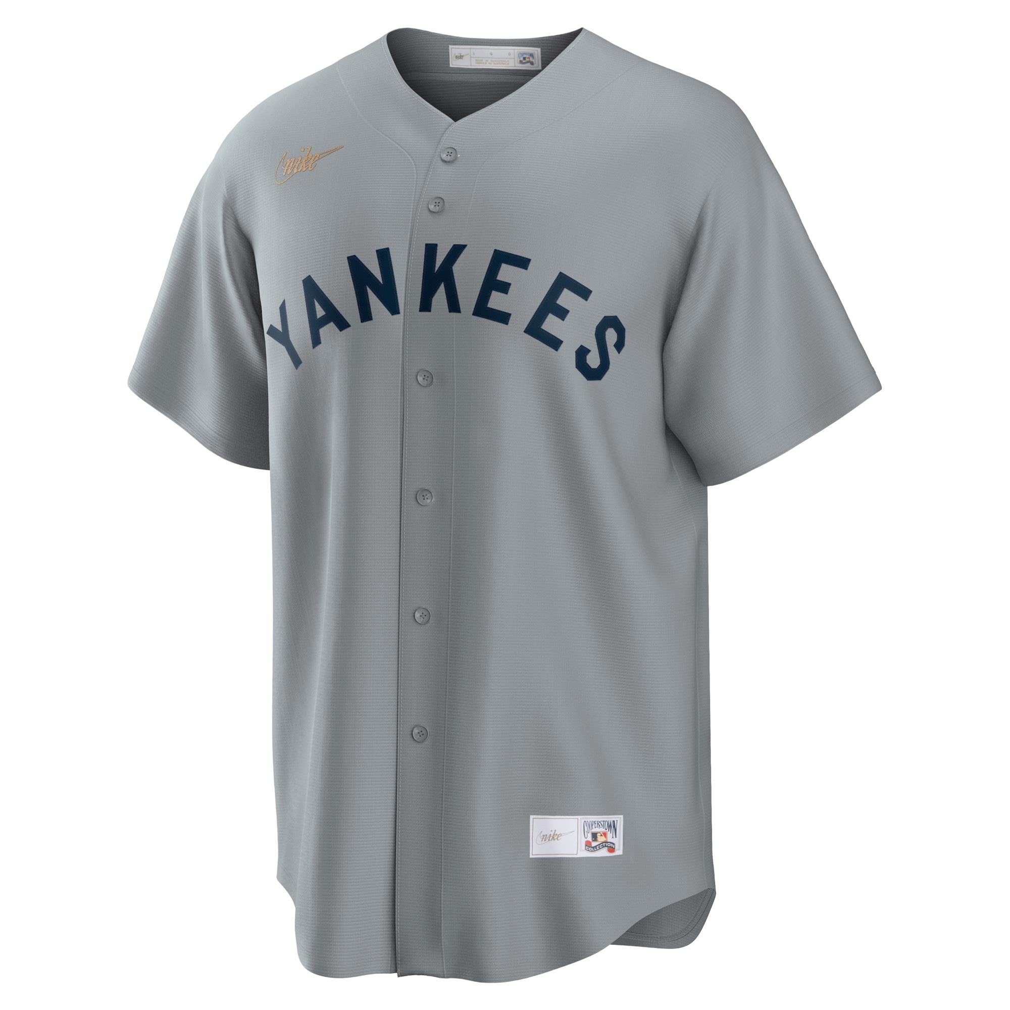 Mickey Mantle New York YankeesRoad Cooperstown Collection Player Jersey - Gray