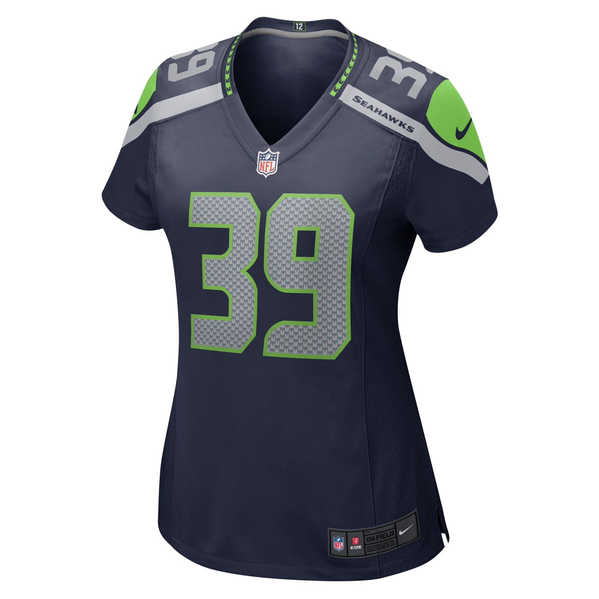 Teez Tabor Seattle Seahawks Women's Home Game Player Jersey - College Navy