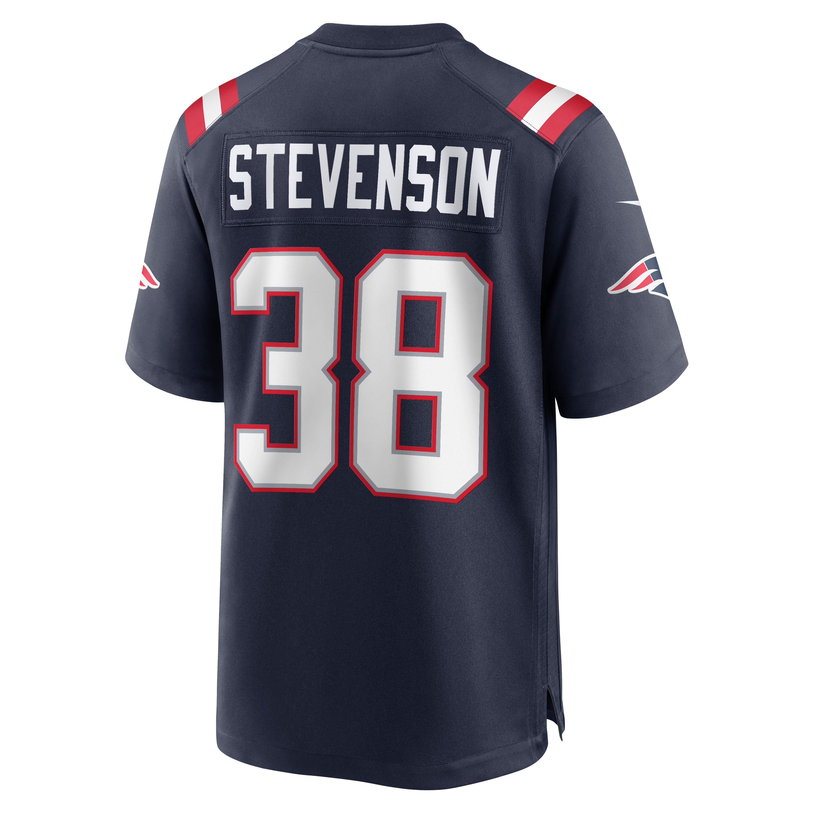 Rhamondre Stevenson New England PatriotsGame Jersey - Navy