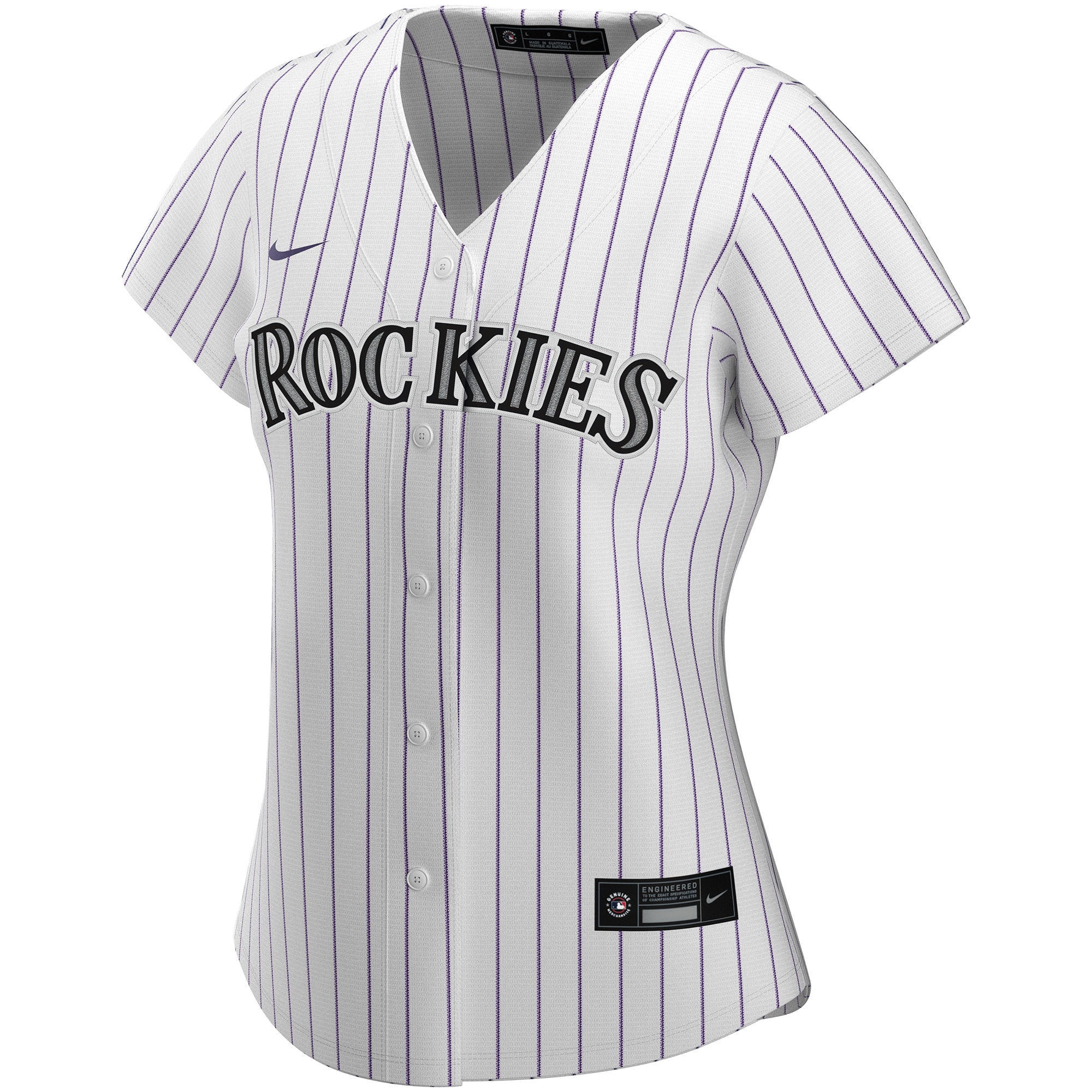 Colorado Rockies Women's Home Replica Custom Jersey - White