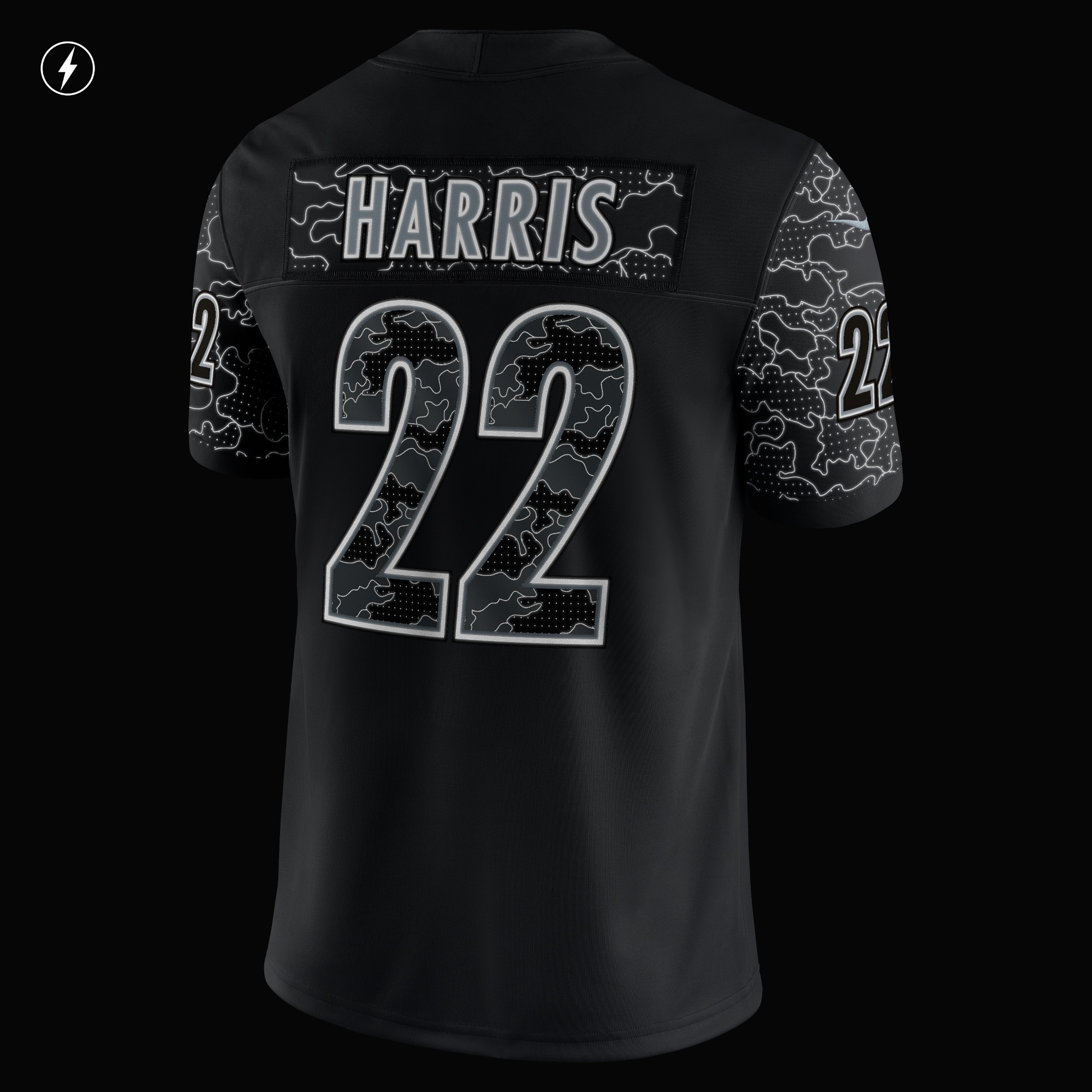 Najee Harris Pittsburgh SteelersRFLCTV Limited Jersey - Black