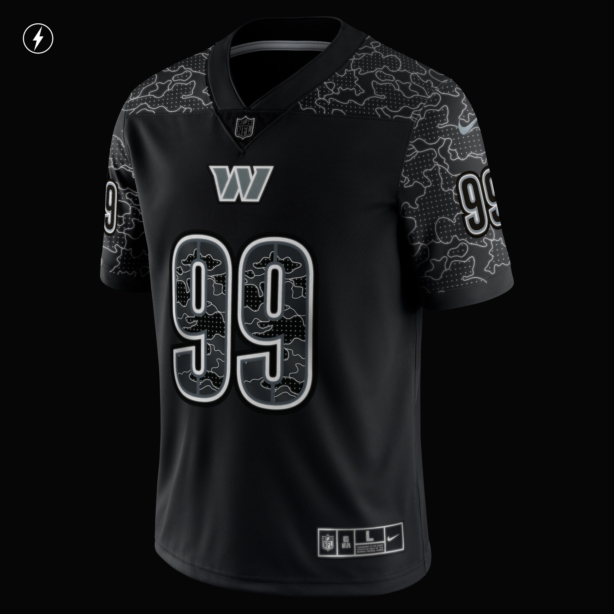 Chase Young Washington CommandersRFLCTV Limited Jersey - Black