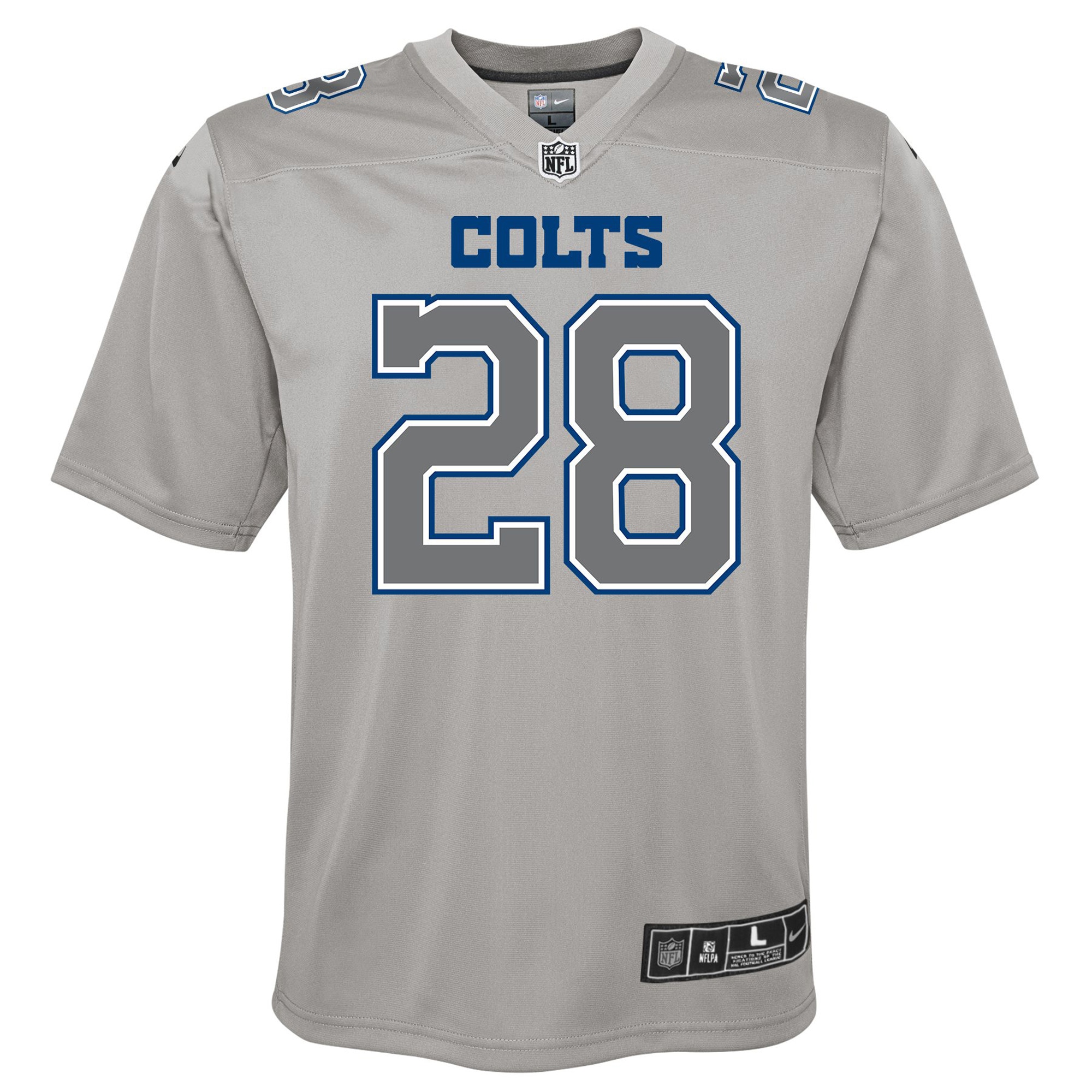 Jonathan Taylor Indianapolis ColtsYouth Atmosphere Game Jersey - Gray