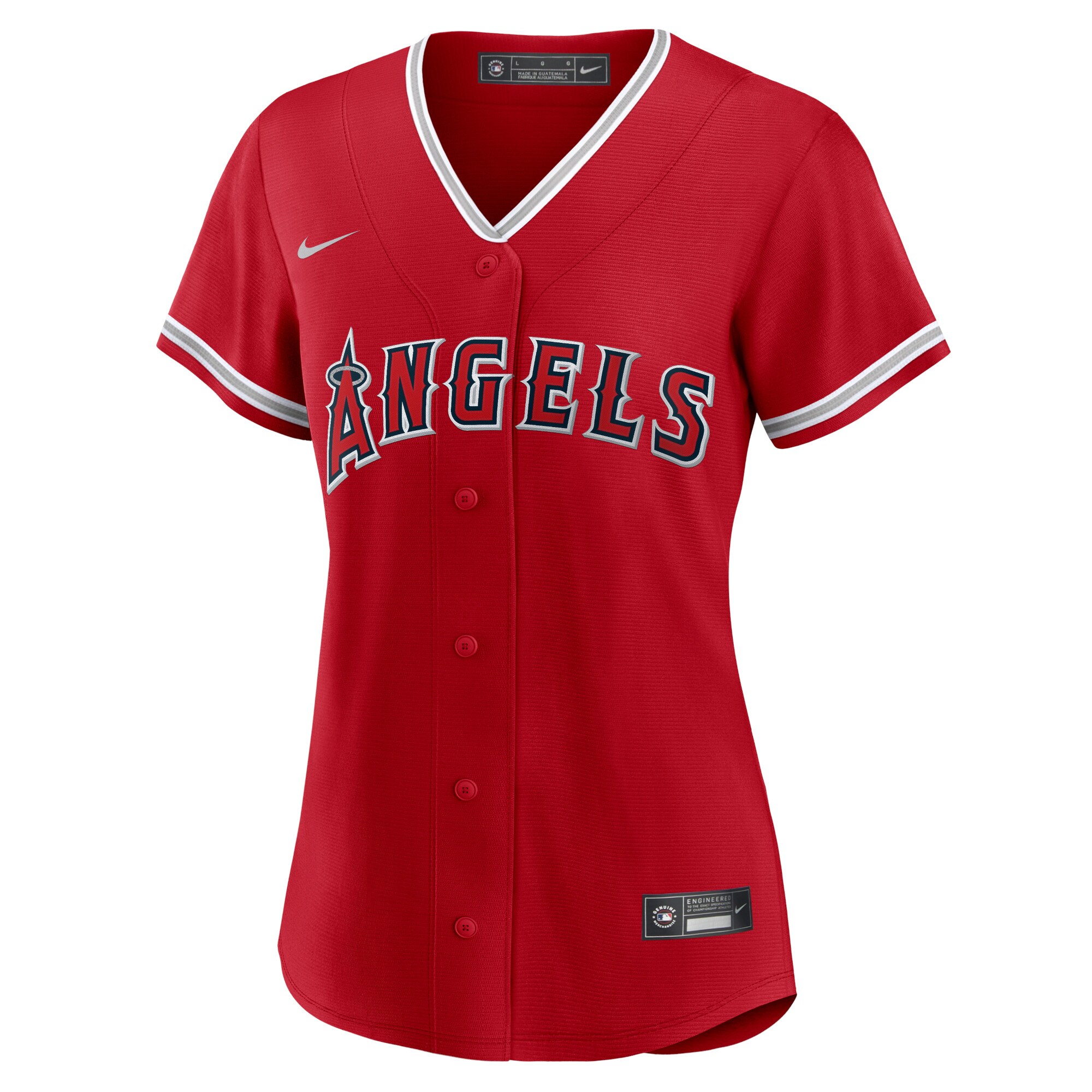 Mike Trout Los Angeles Angels Women's Alternate Replica Player Jersey - Red