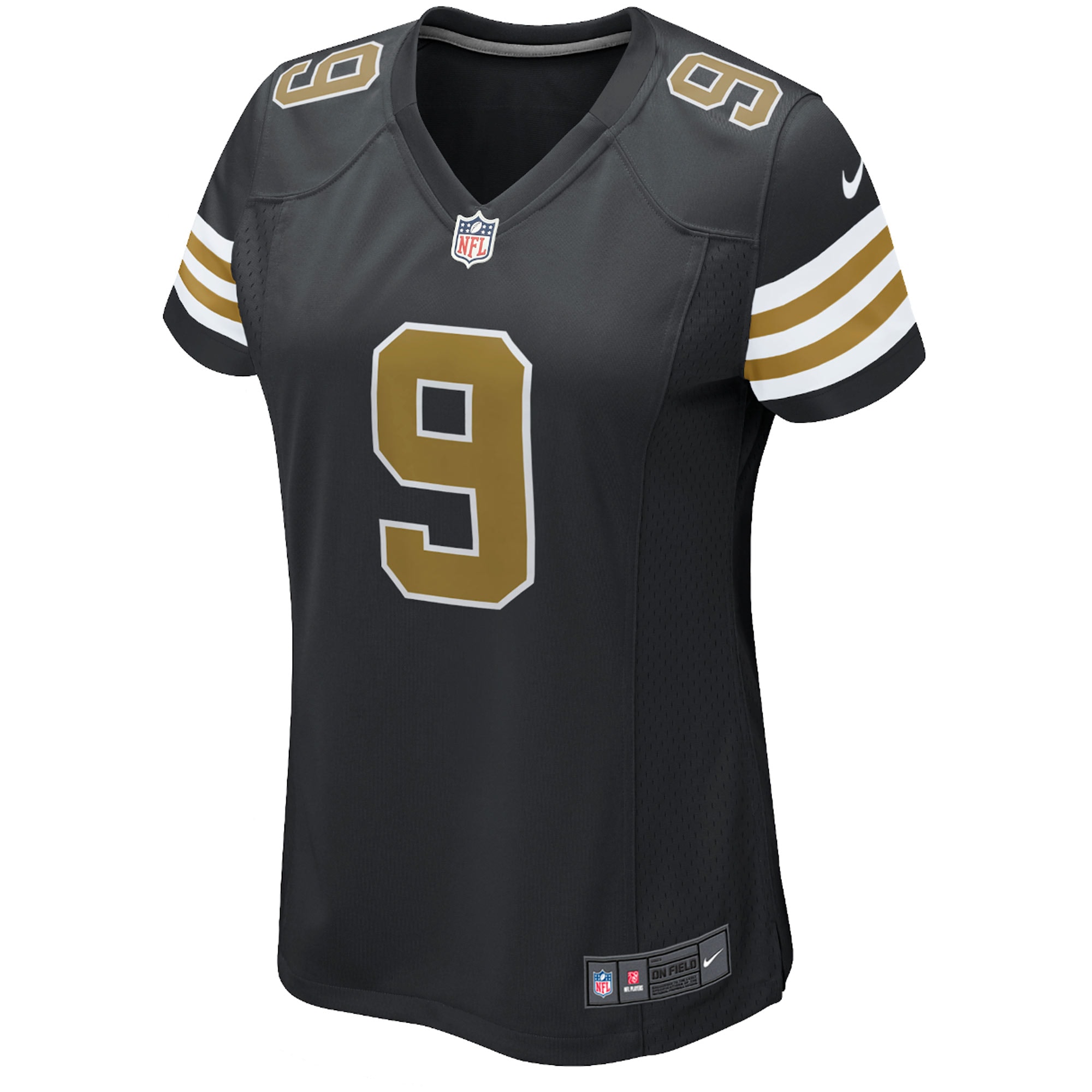 Drew BreesNew Orleans Saints  Women's Alternate Game Jersey - Black