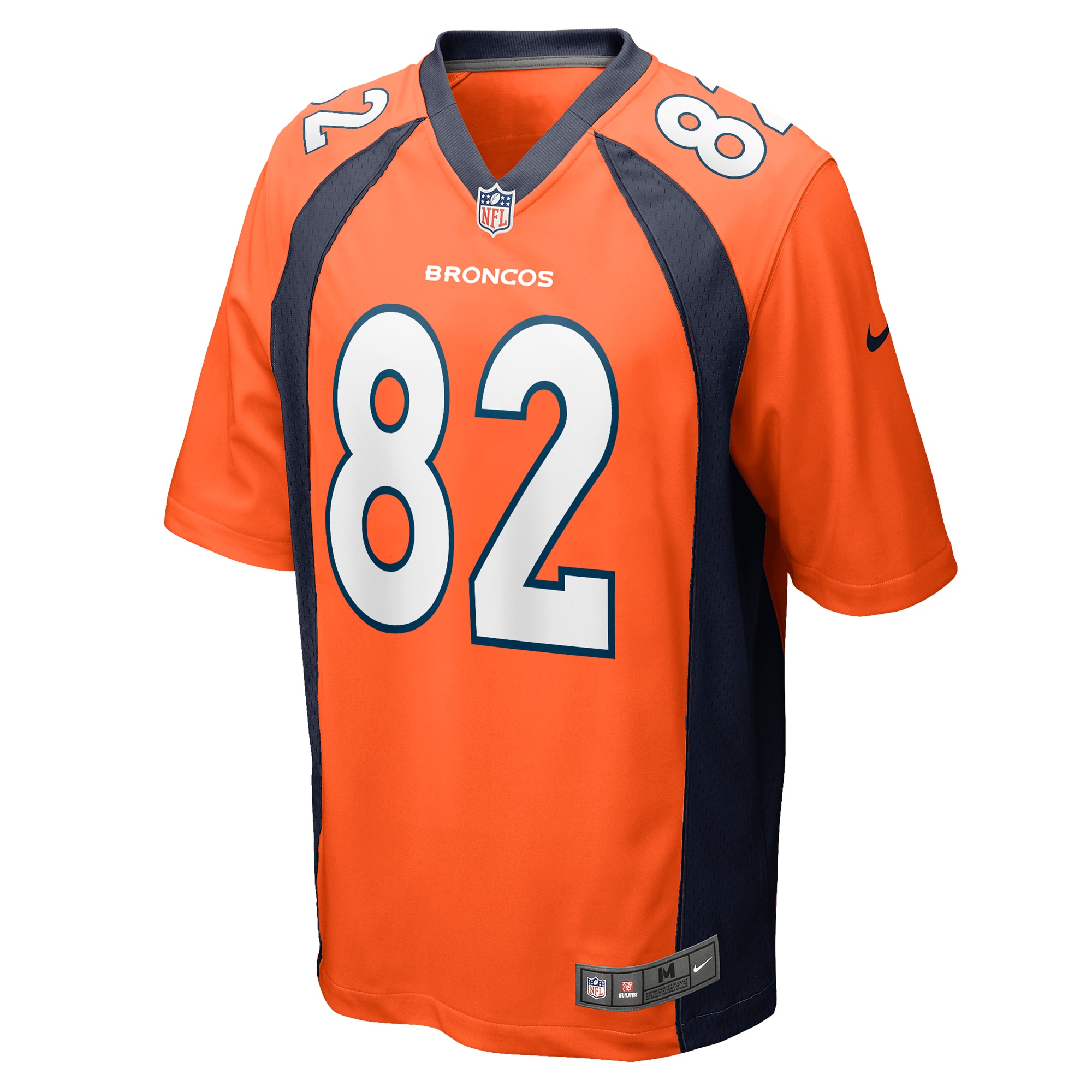 Adam Trautman Denver BroncosTeam Game Jersey - Orange