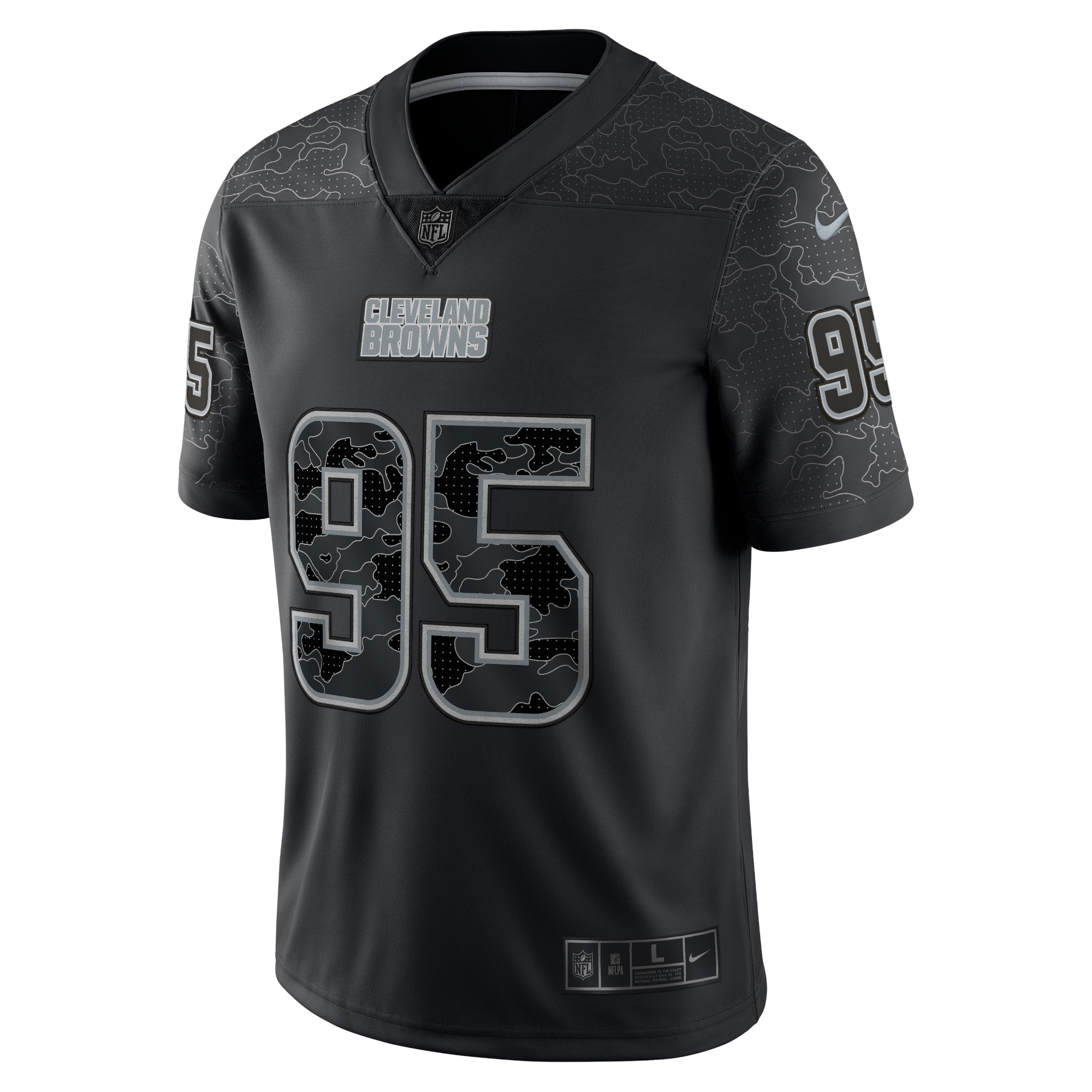 Myles Garrett Cleveland BrownsRFLCTV Limited Jersey - Black