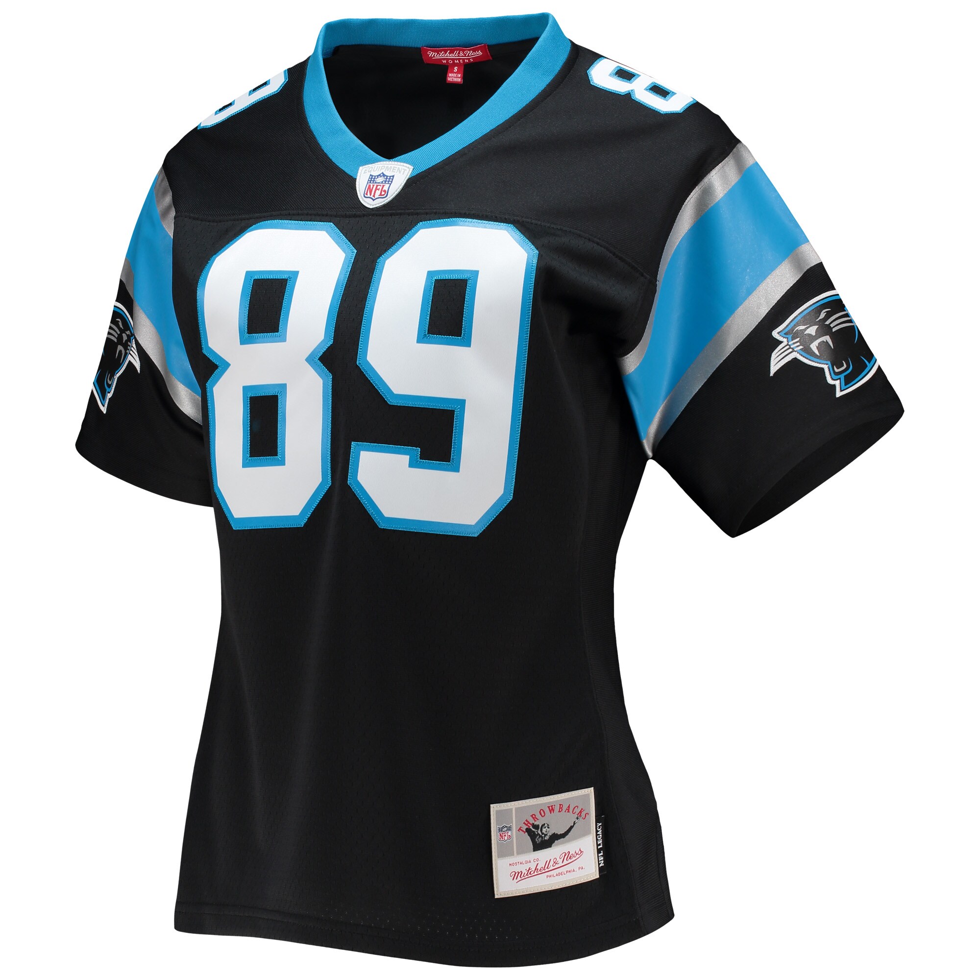 Steve Smith Carolina Panthers Mitchell & Ness  Women's Legacy Replica Player Jersey - Black