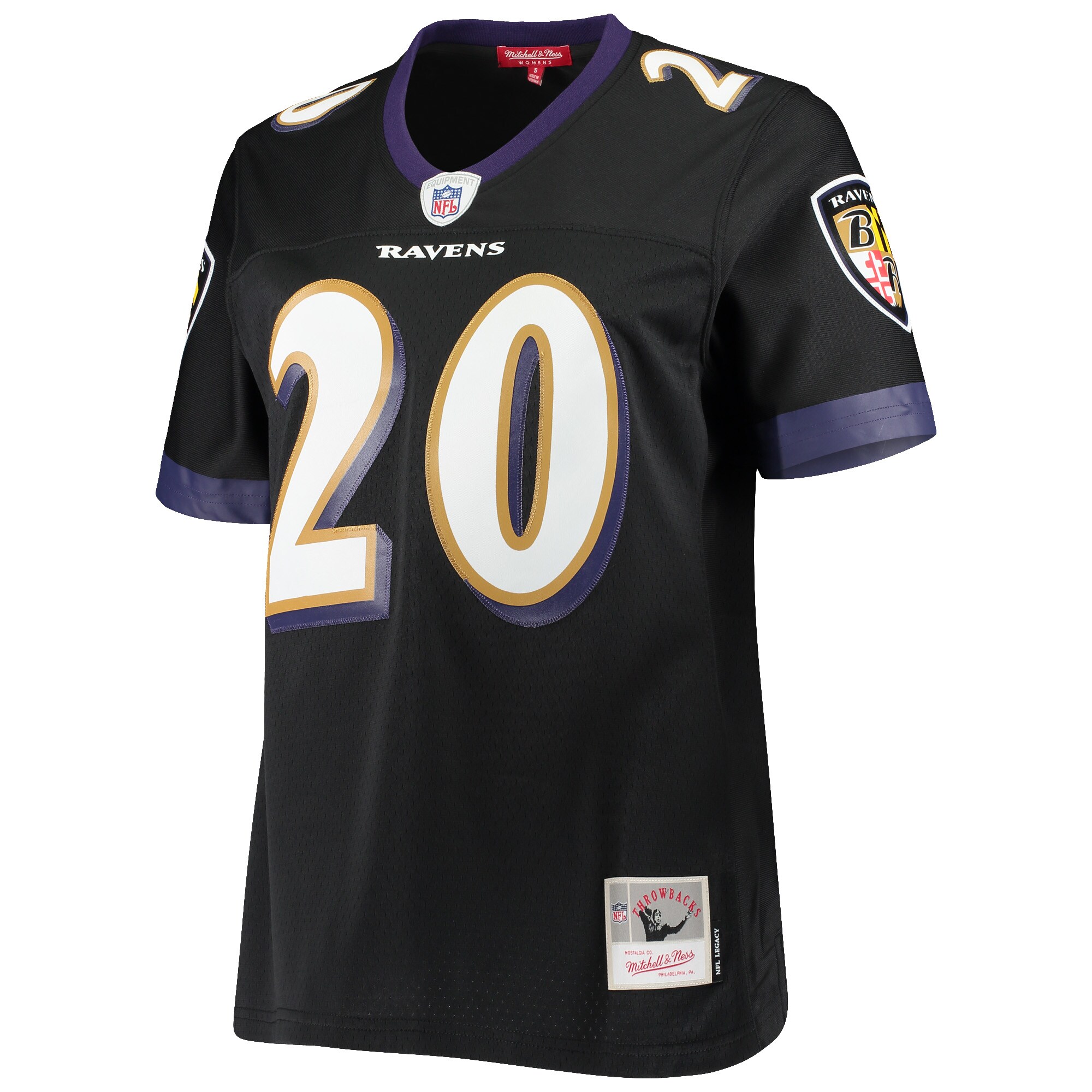 Ed Reed Baltimore Ravens Mitchell & Ness  Women's Legacy Replica Team Jersey - Black