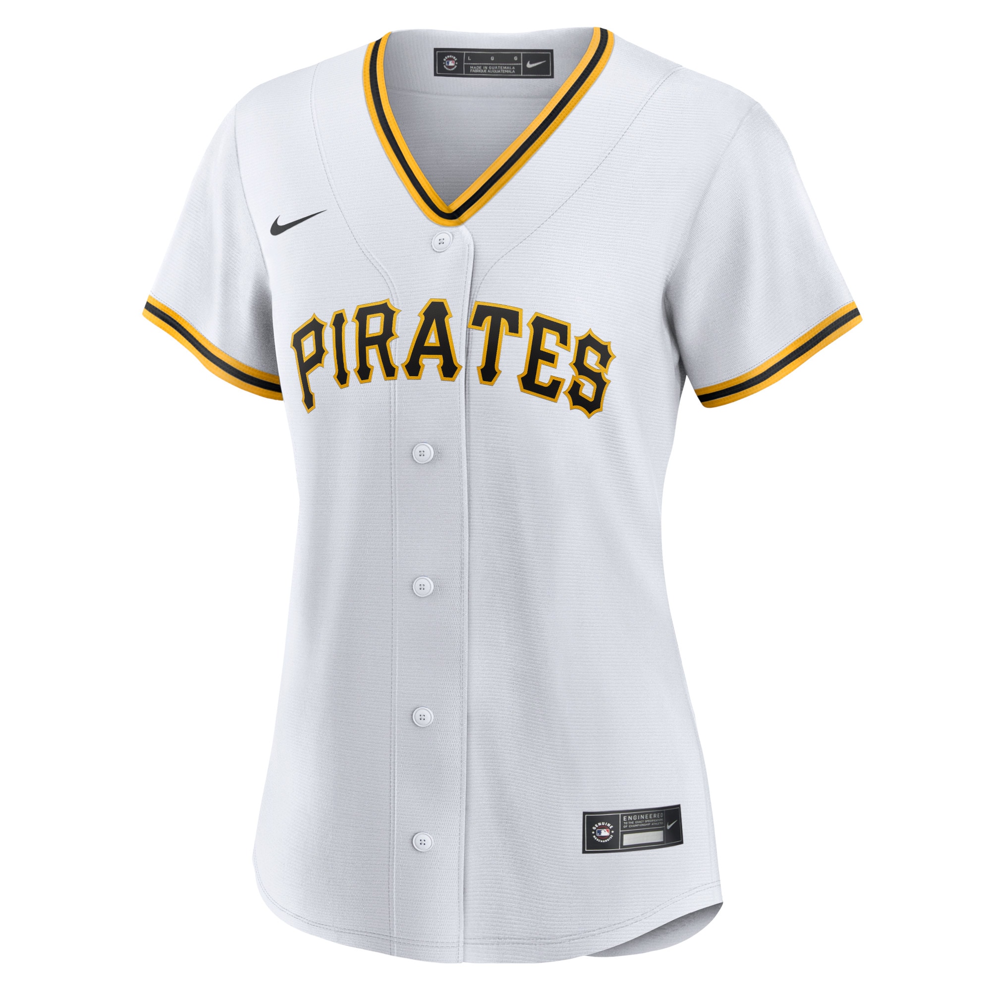 Pittsburgh Pirates Women's Home Blank Replica Jersey - White