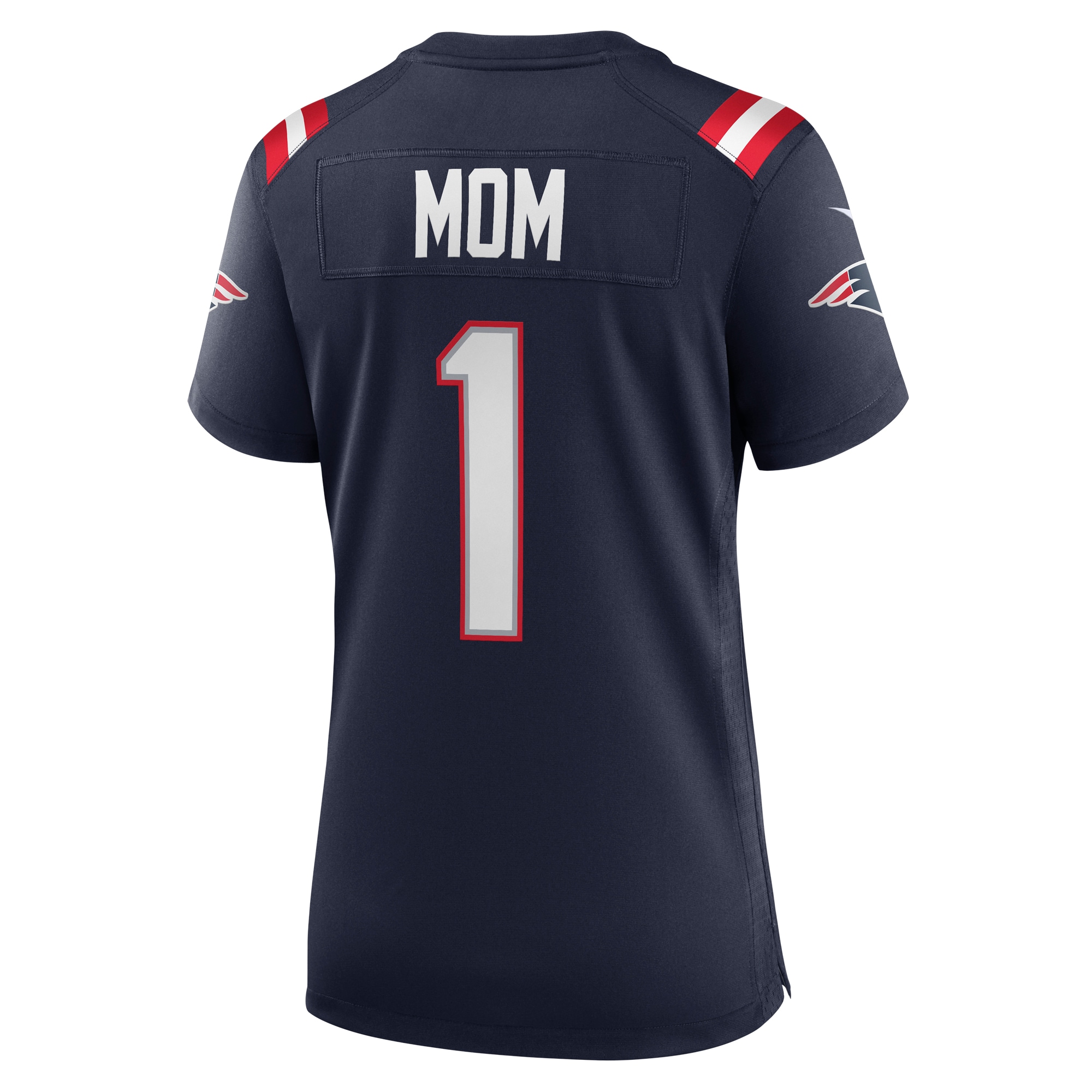 Number 1 Mom New England Patriots Women's Game Jersey - Navy