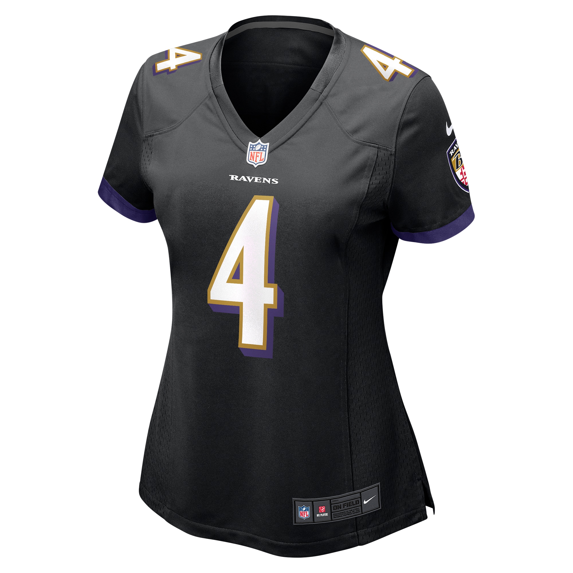 Zay Flowers Baltimore Ravens Women's Team Game Jersey - Black