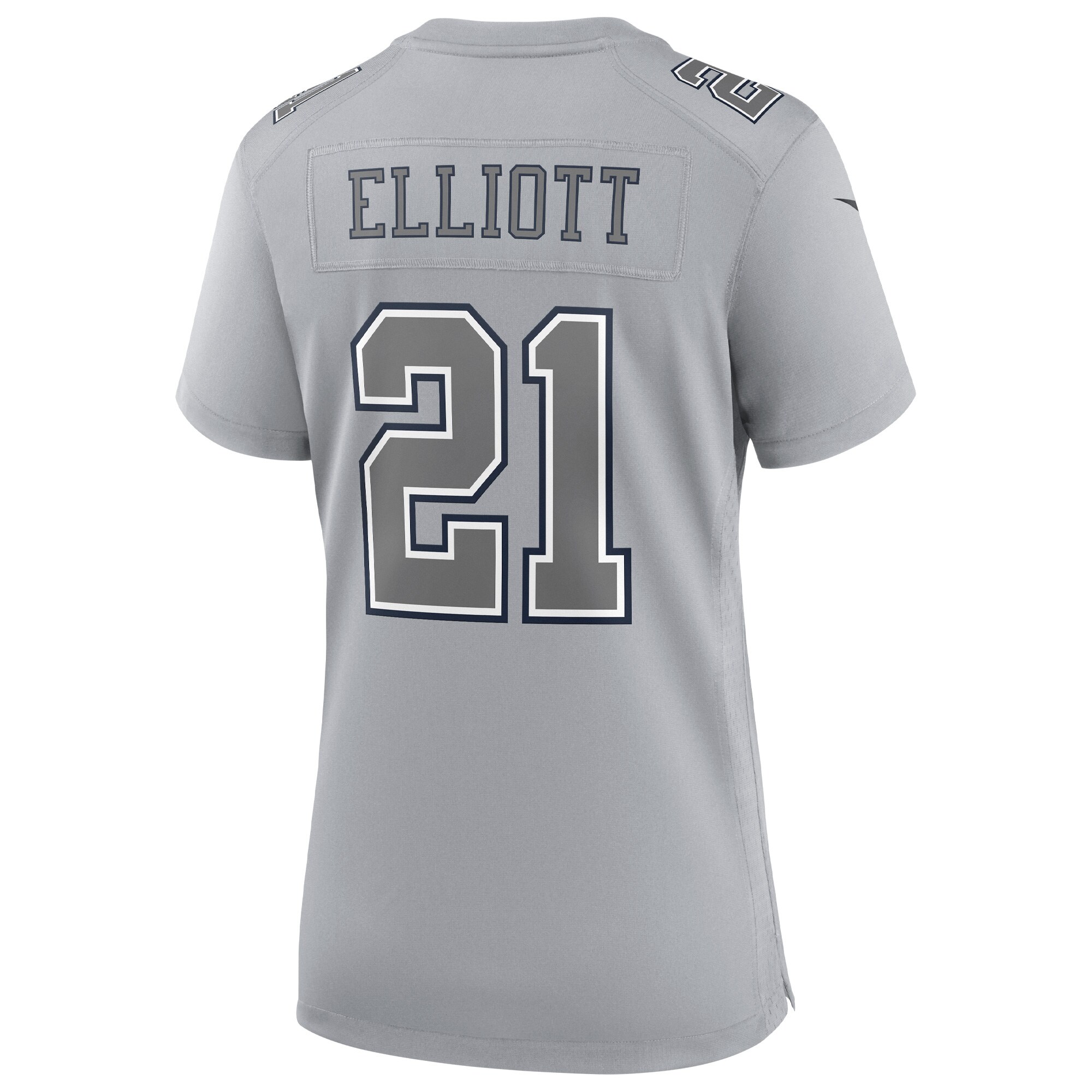 Ezekiel Elliott Dallas Cowboys Women's Atmosphere Fashion Game Jersey - Gray