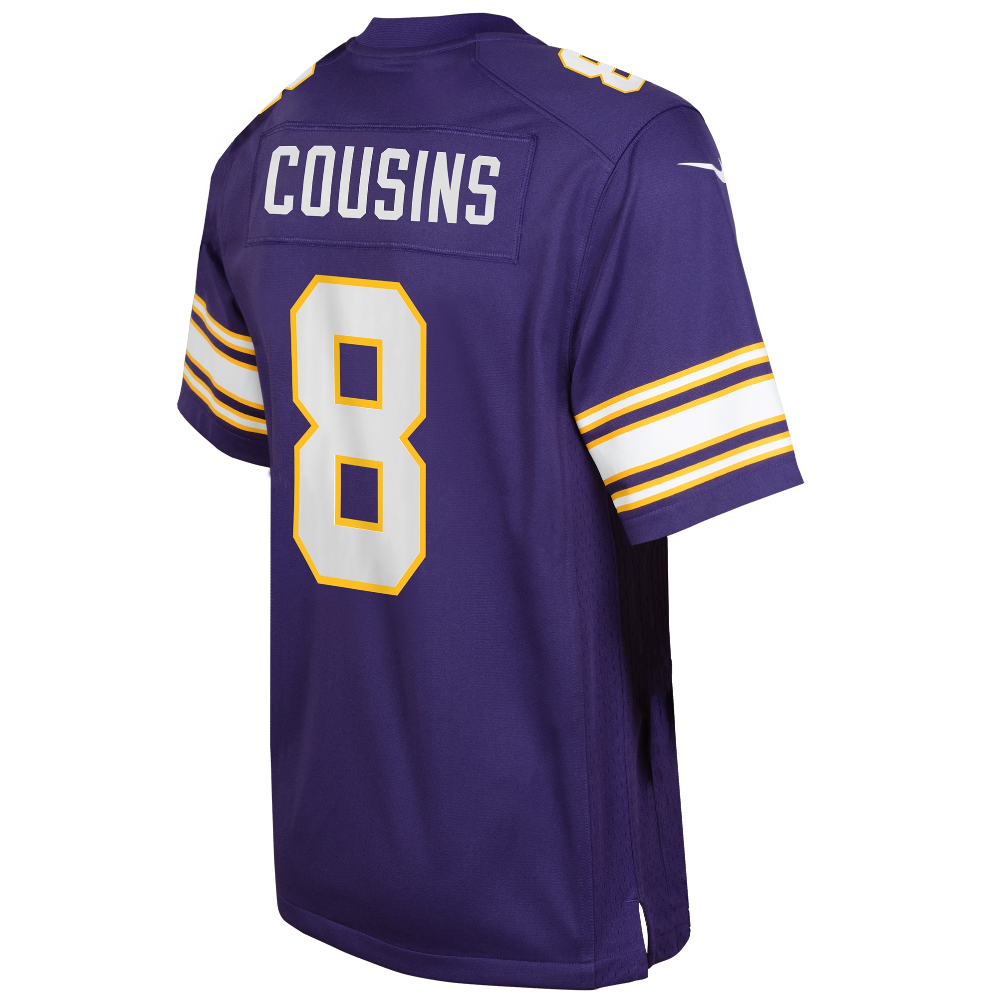Kirk Cousins Minnesota VikingsYouth Classic Player Game Jersey - Purple