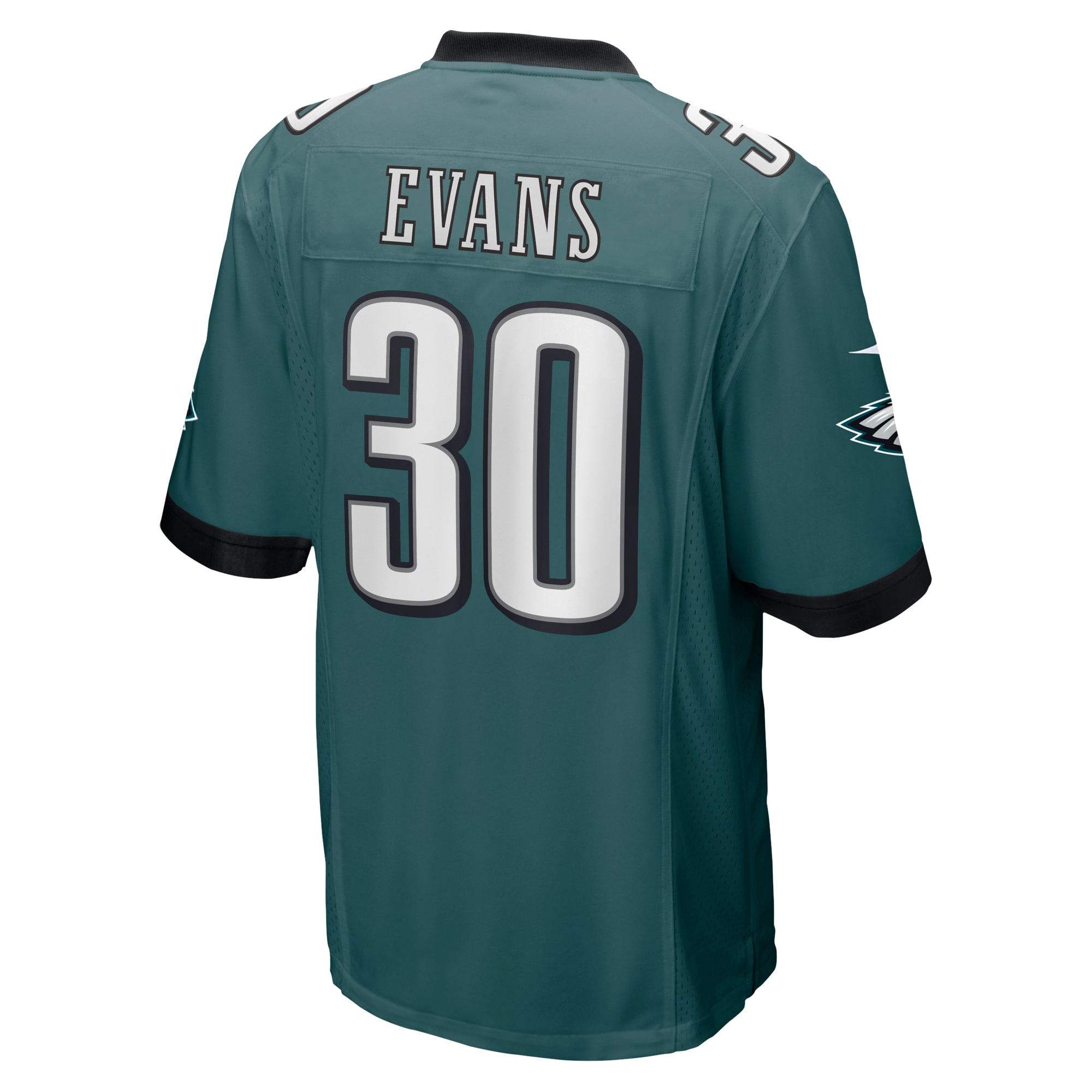 Justin Evans Philadelphia EaglesGame Player Jersey - Midnight Green