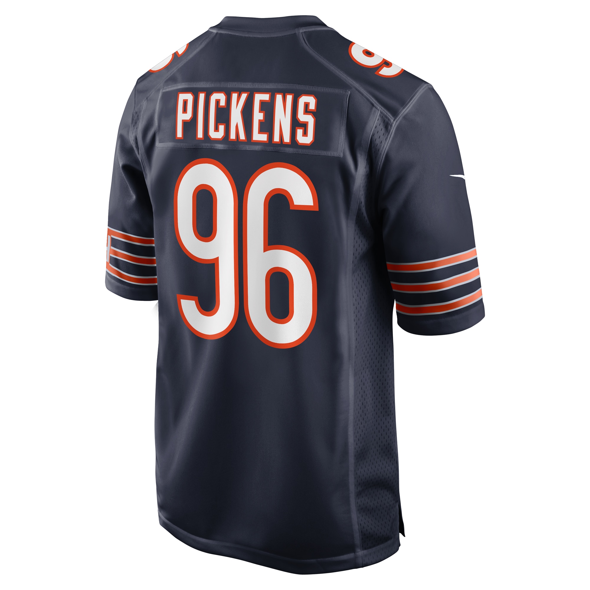 Zacch Pickens Chicago BearsTeam Game Jersey - Navy
