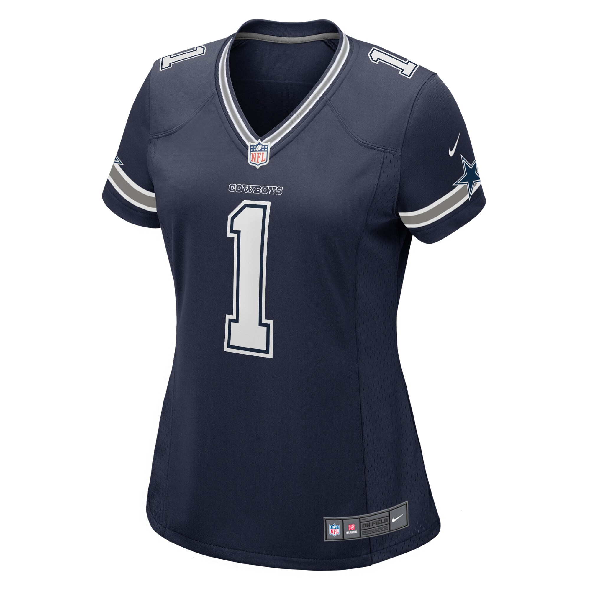 Number 1 Mom Dallas Cowboys Women's Game Jersey - Navy
