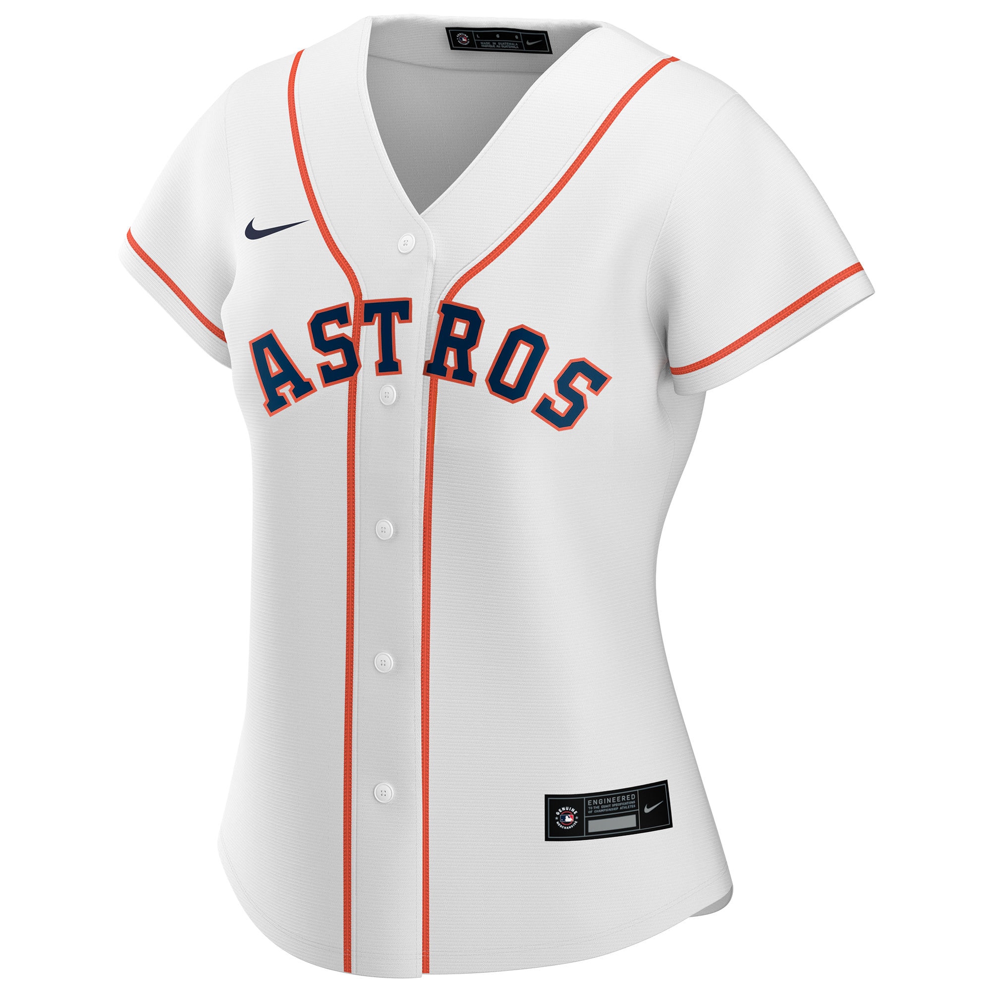 Houston Astros Women's Home Replica Custom Jersey - White