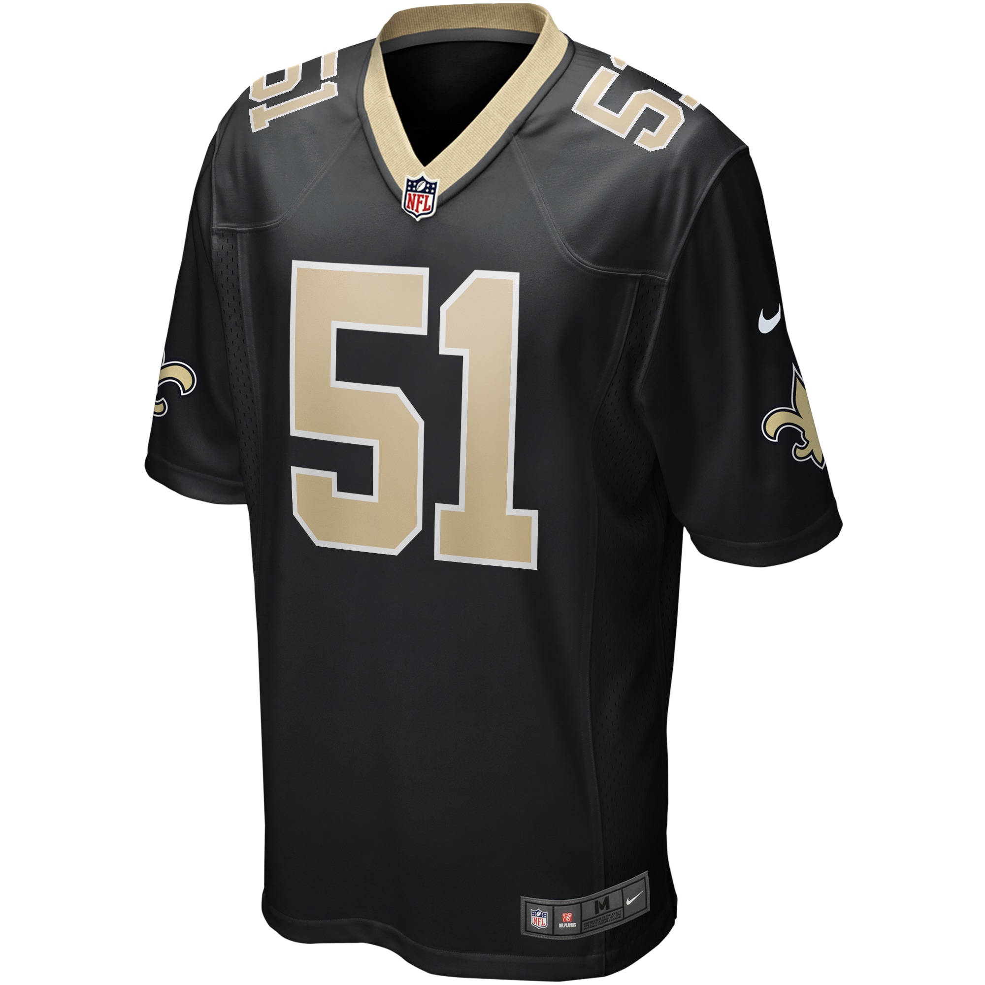 Cesar Ruiz New Orleans SaintsPlayer Game Jersey - Black