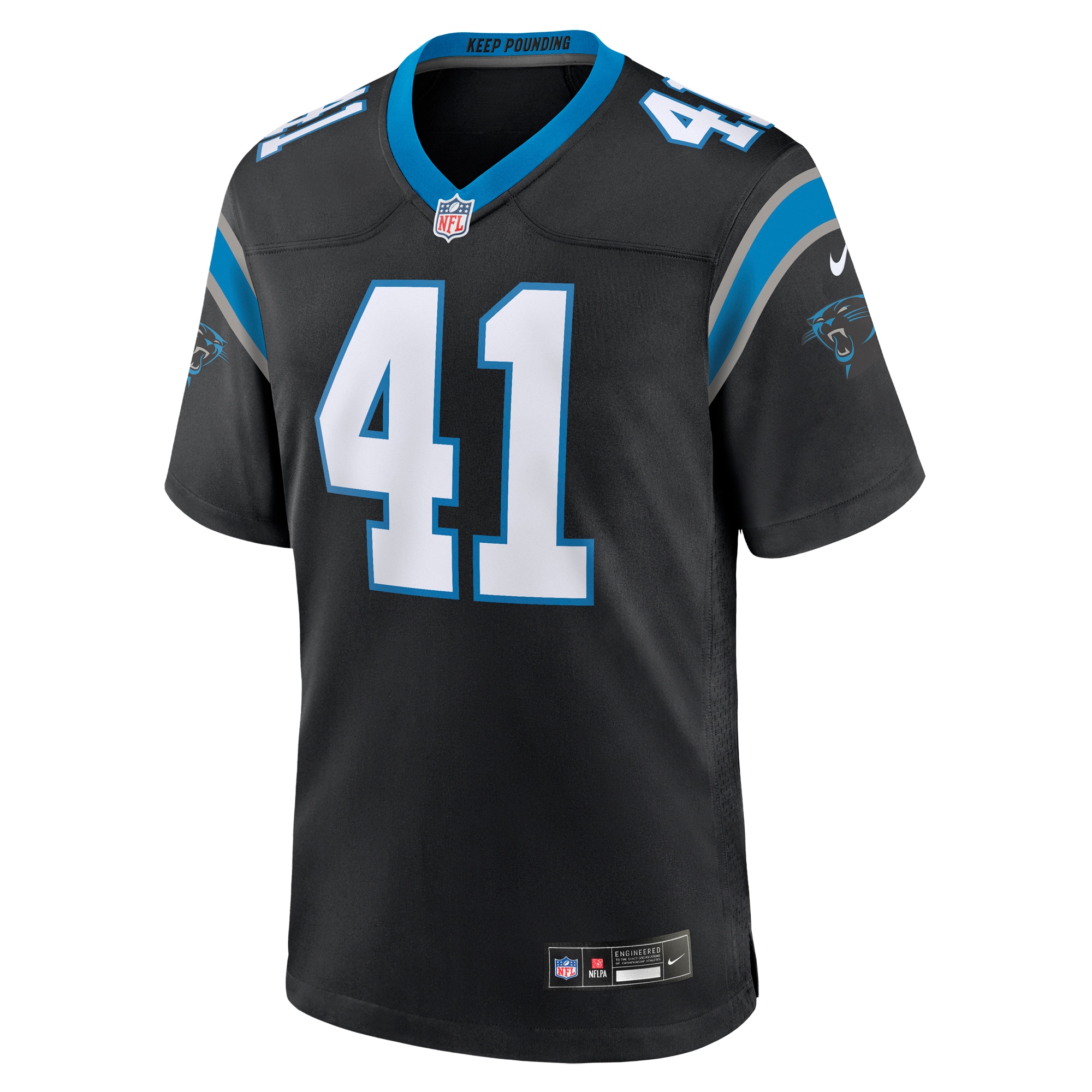 Spencer Brown Carolina PanthersTeam Game Jersey - Black