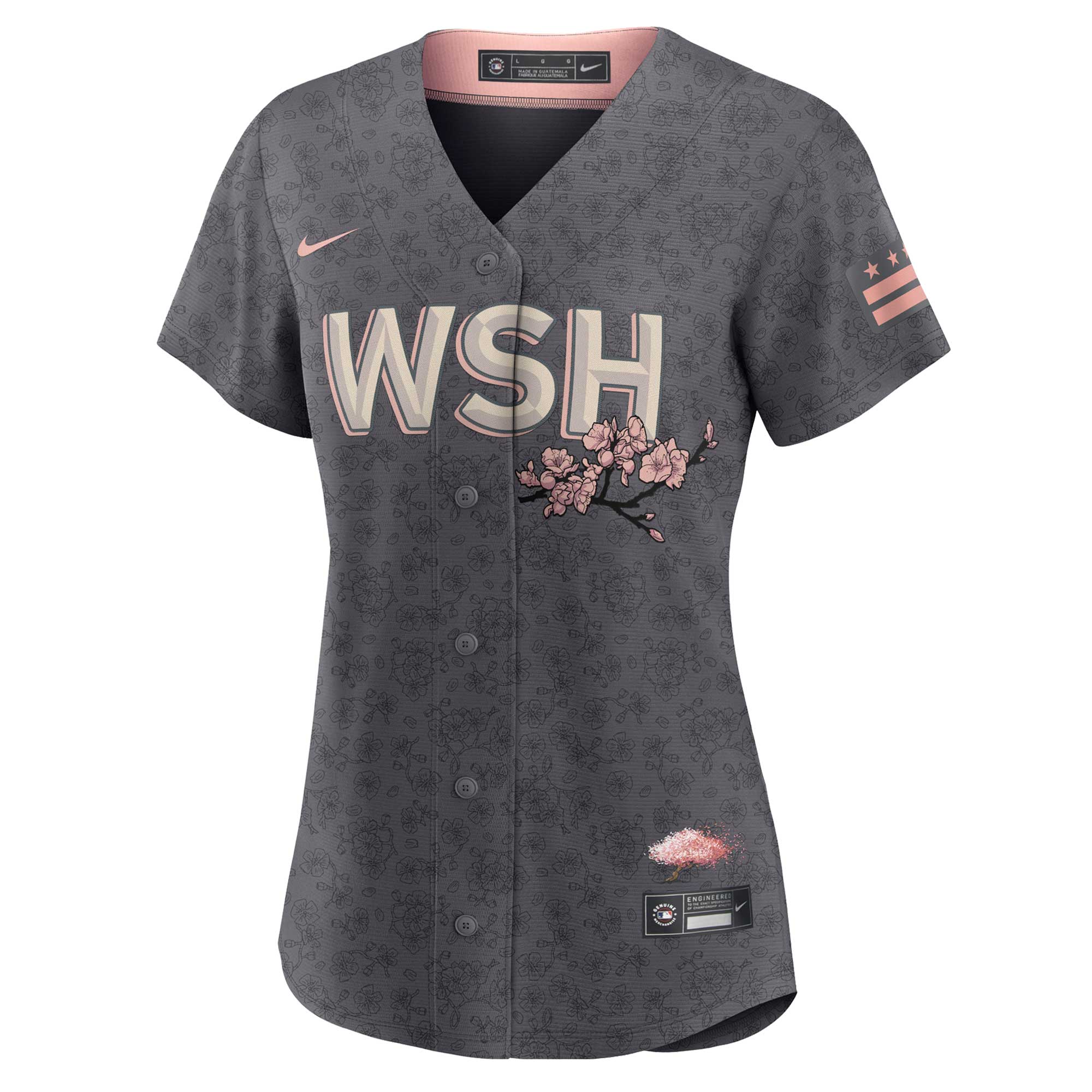 Washington Nationals Women's City Connect Replica Team Jersey - Gray