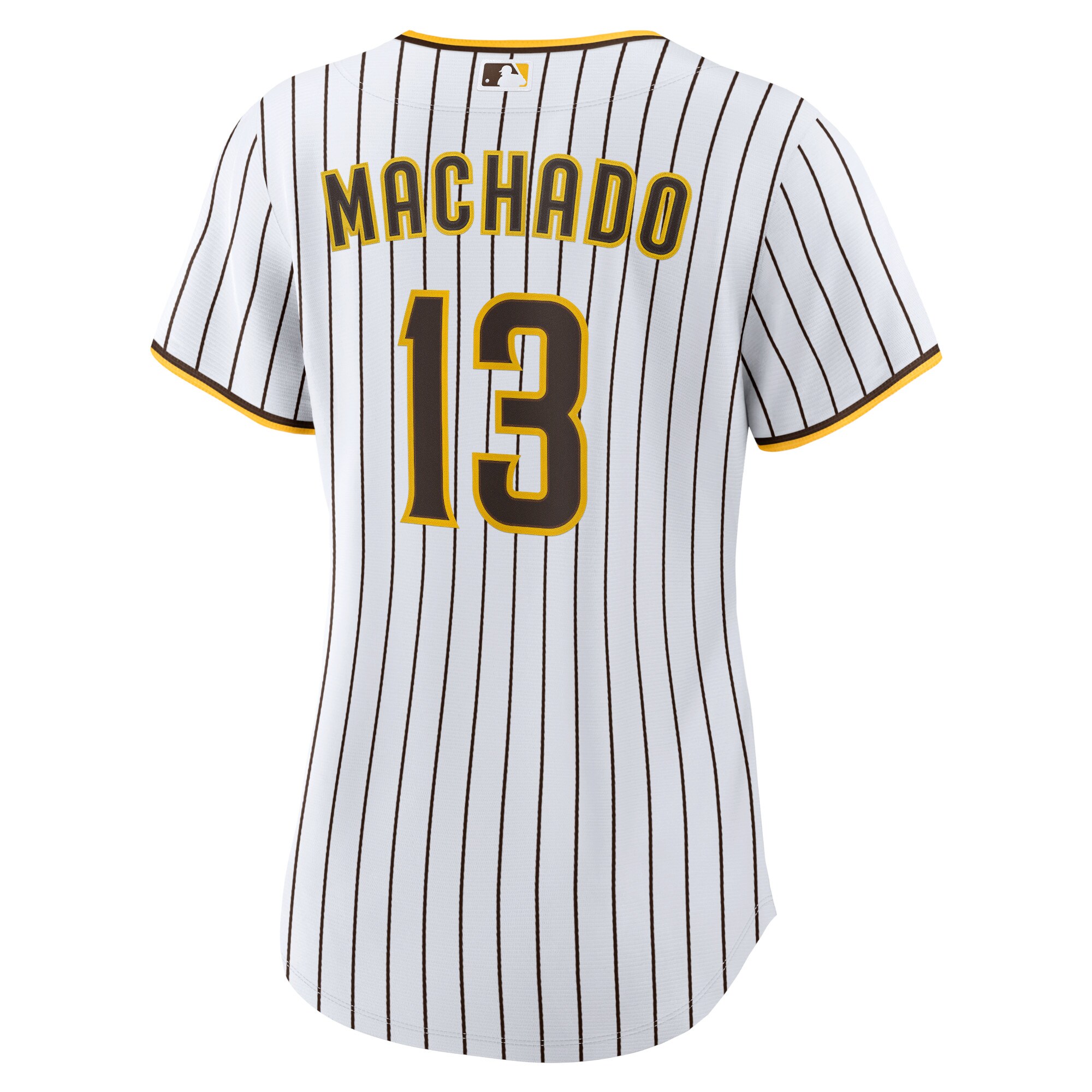 Manny Machado San Diego Padres Women's Home Replica Player Jersey - White/Brown