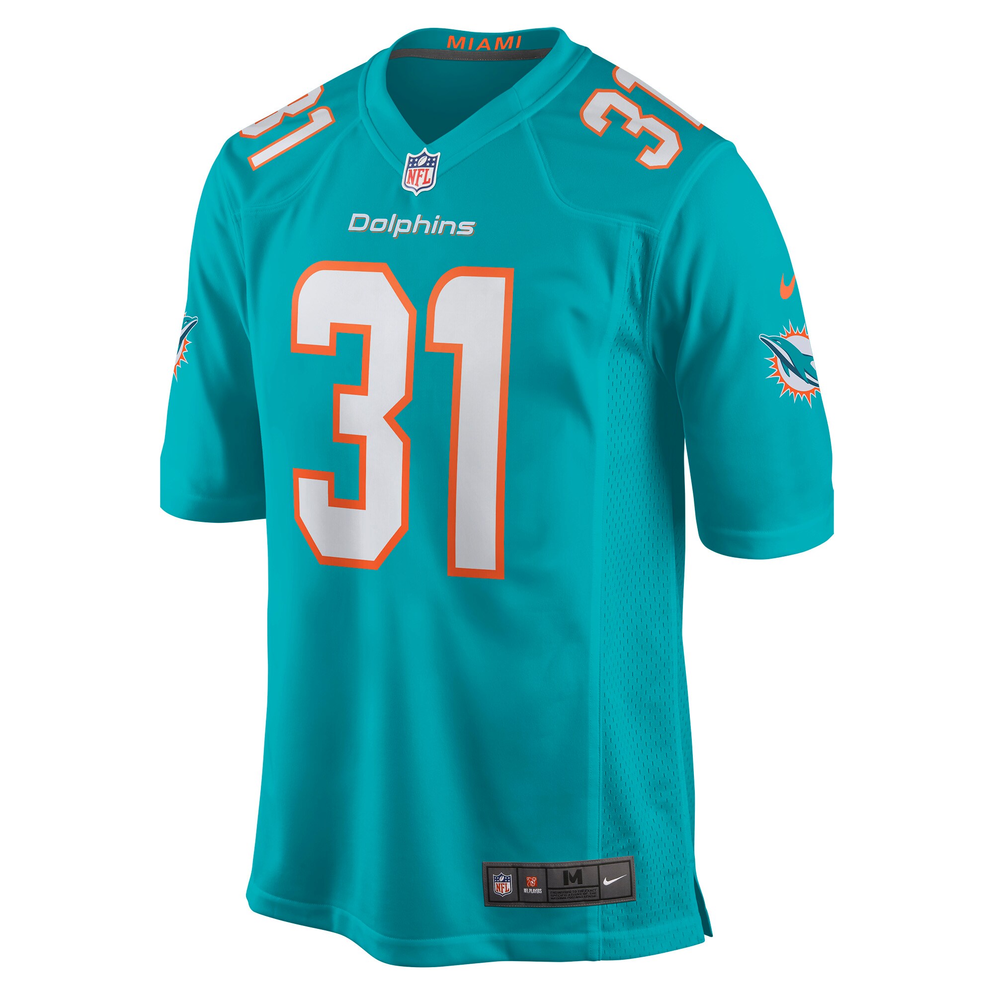 Raheem Mostert Miami DolphinsGame Jersey - Aqua