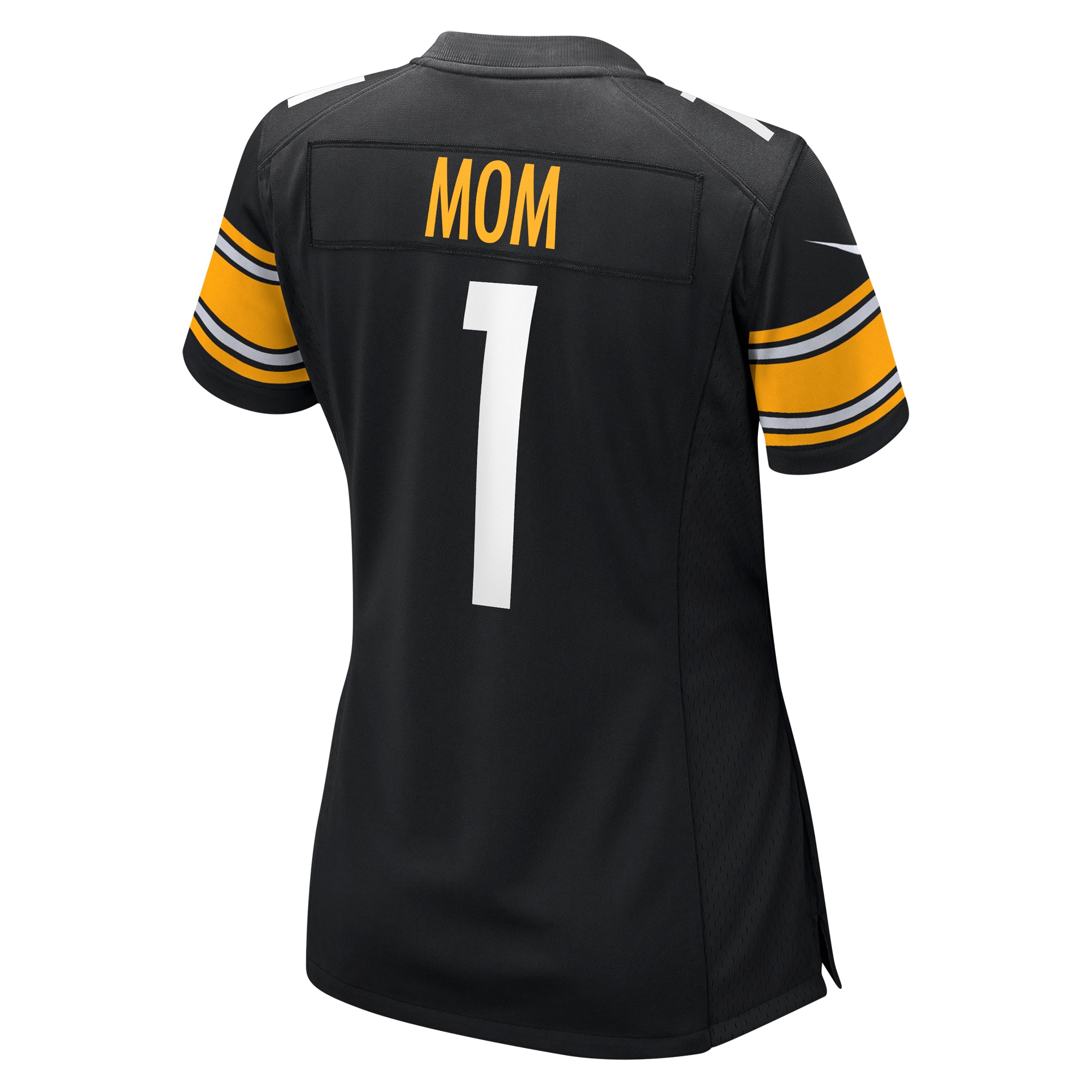 Number 1 Mom Pittsburgh Steelers Women's Game Jersey - Black