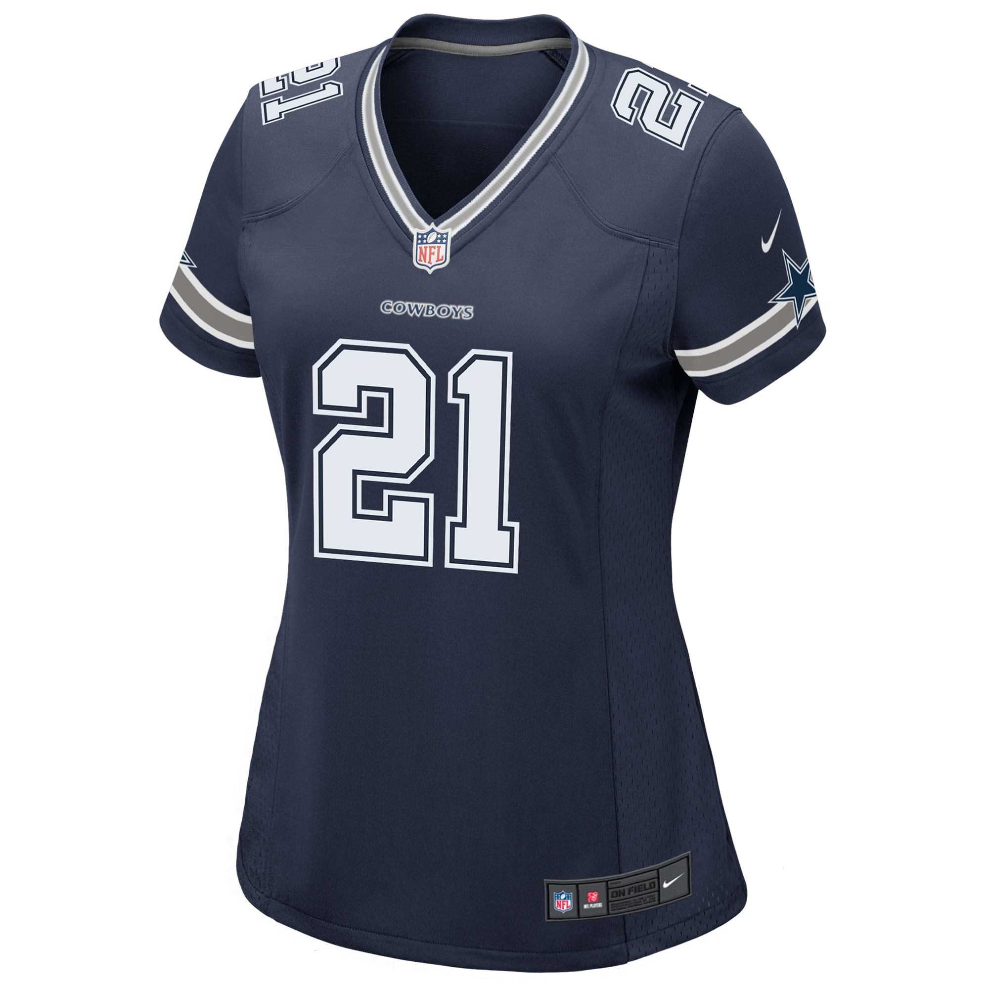 Ezekiel Elliott Dallas Cowboys Women's Game Team Jersey - Navy