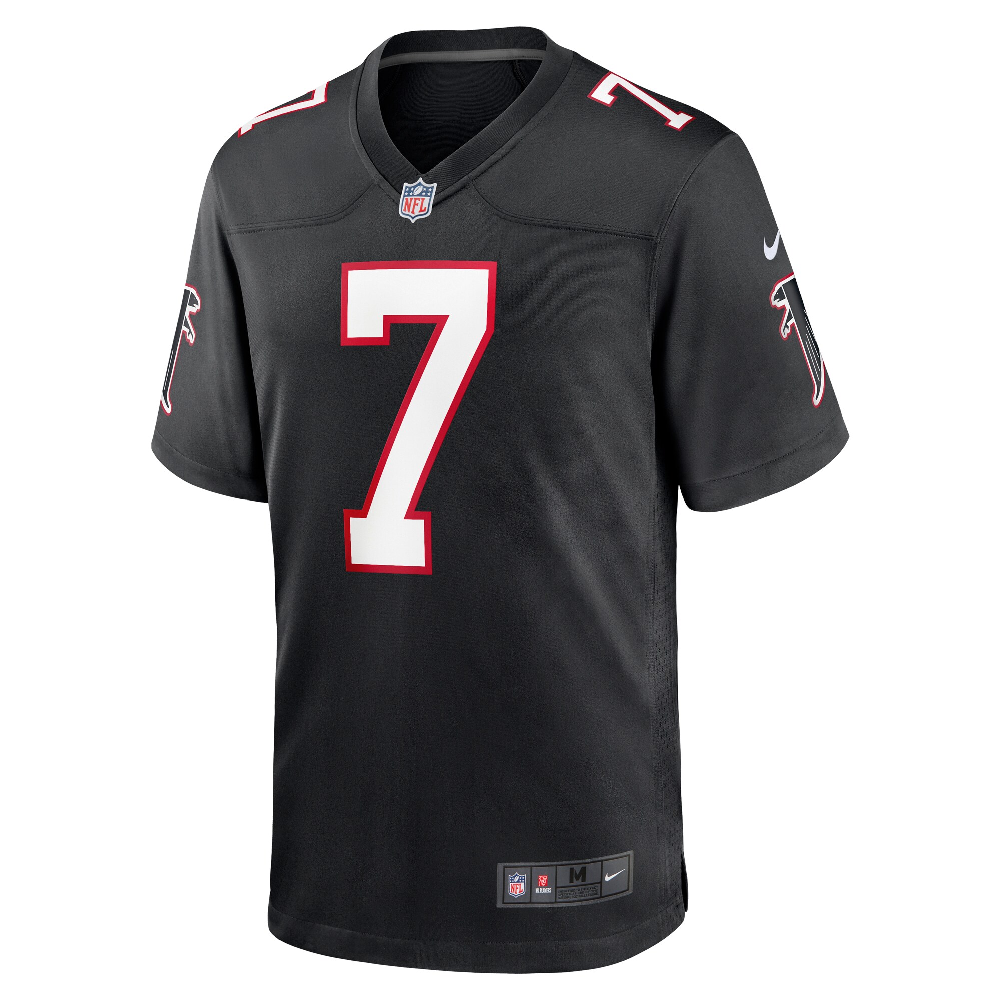 Bijan Robinson Atlanta Falcons2023 NFL Draft First Round Pick Throwback Game Jersey - Black