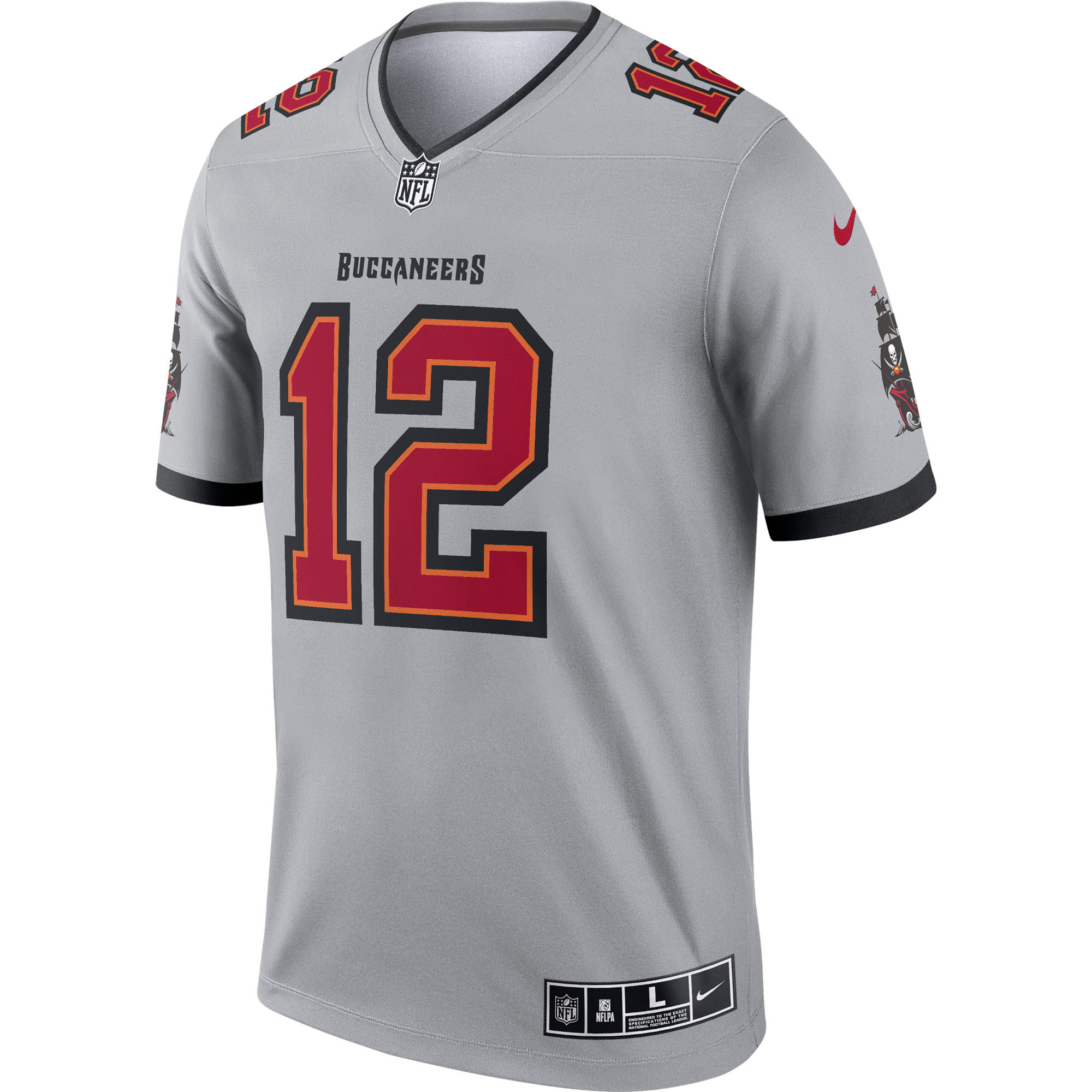 Tom Brady Tampa Bay BuccaneersInverted Legend Jersey - Gray