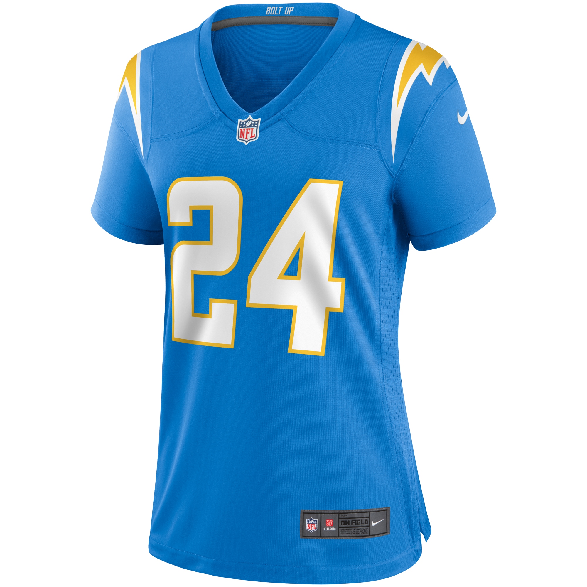 Nasir Adderley Los Angeles Chargers Women's Game Jersey - Powder Blue