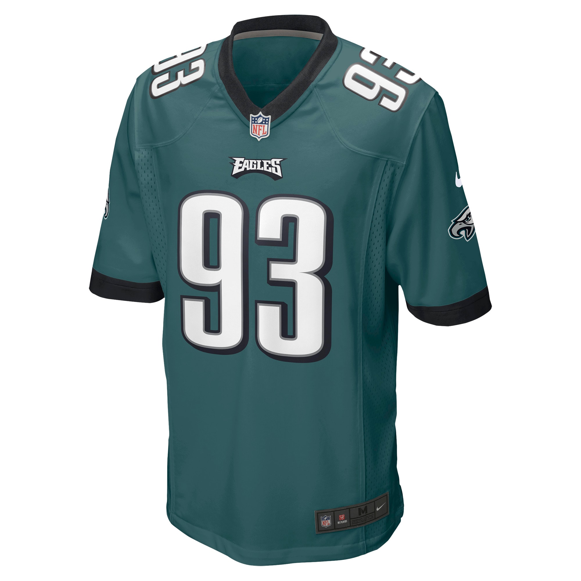 Milton Williams Philadelphia EaglesGame Jersey - Midnight Green