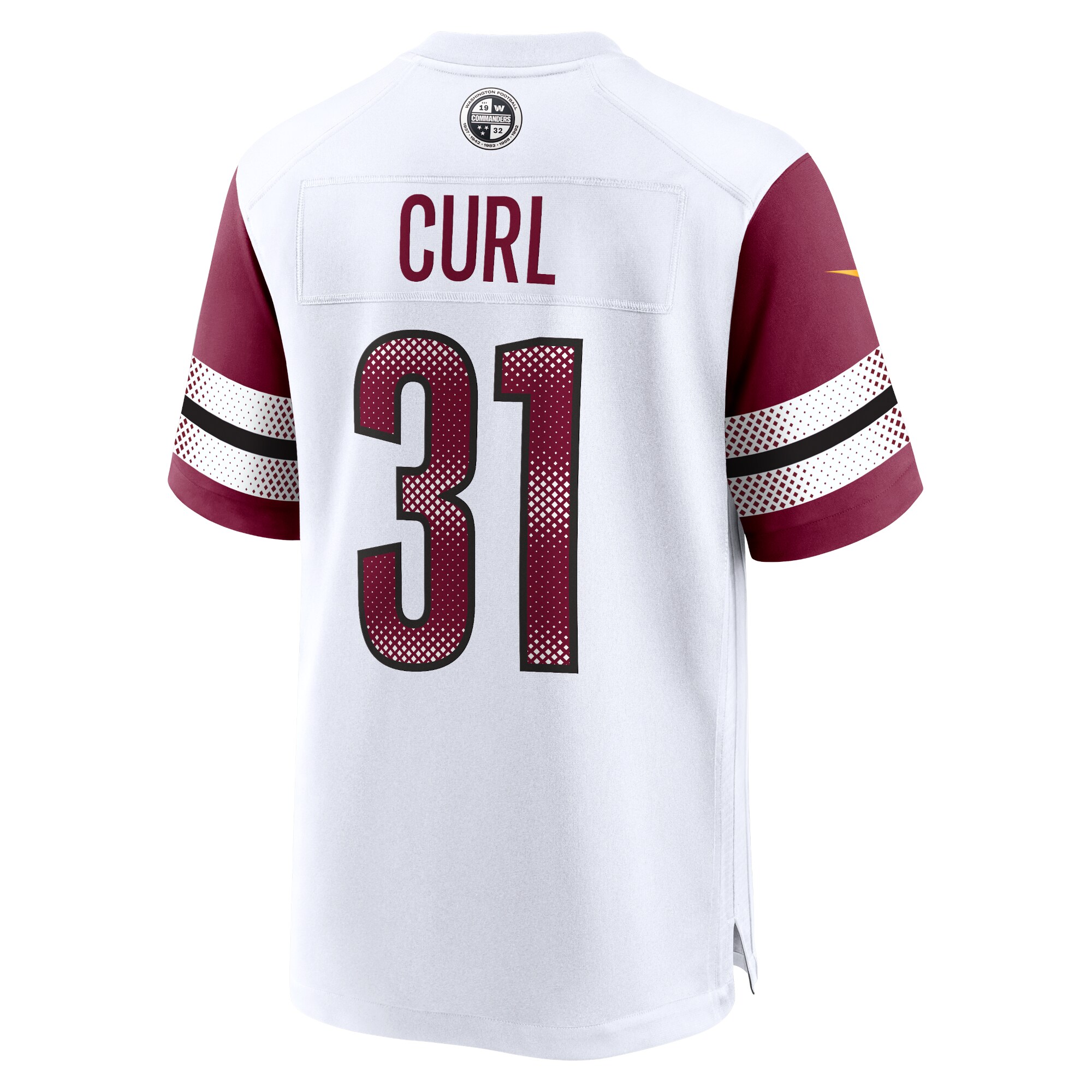 Kamren Curl Washington CommandersGame Jersey - White