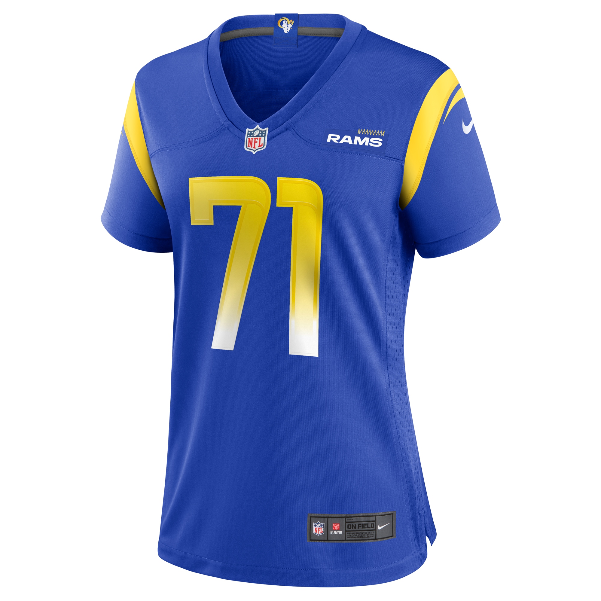 Bobby Evans Los Angeles Rams Women's Game Jersey - Royal