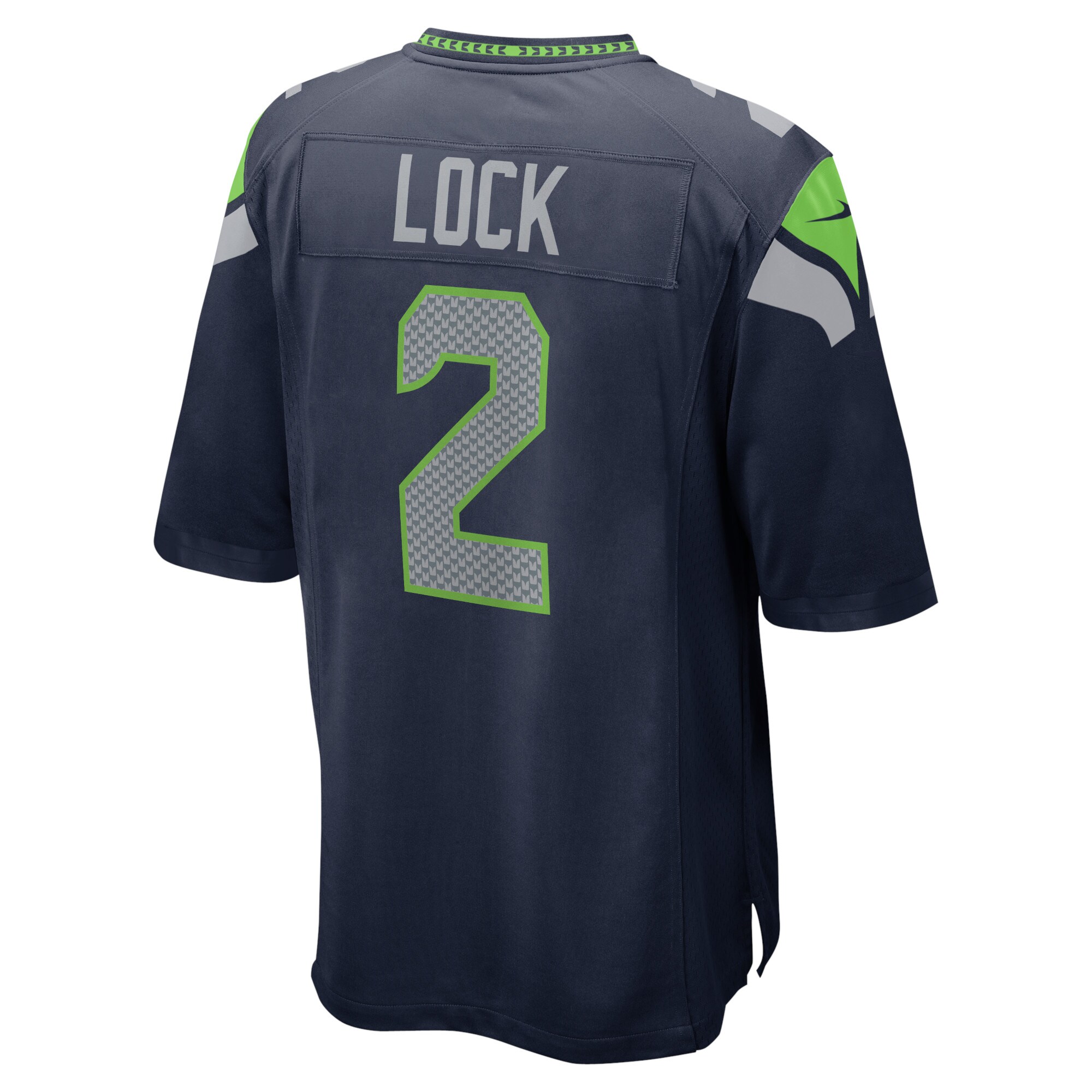 Drew Lock Seattle SeahawksGame Jersey - College Navy