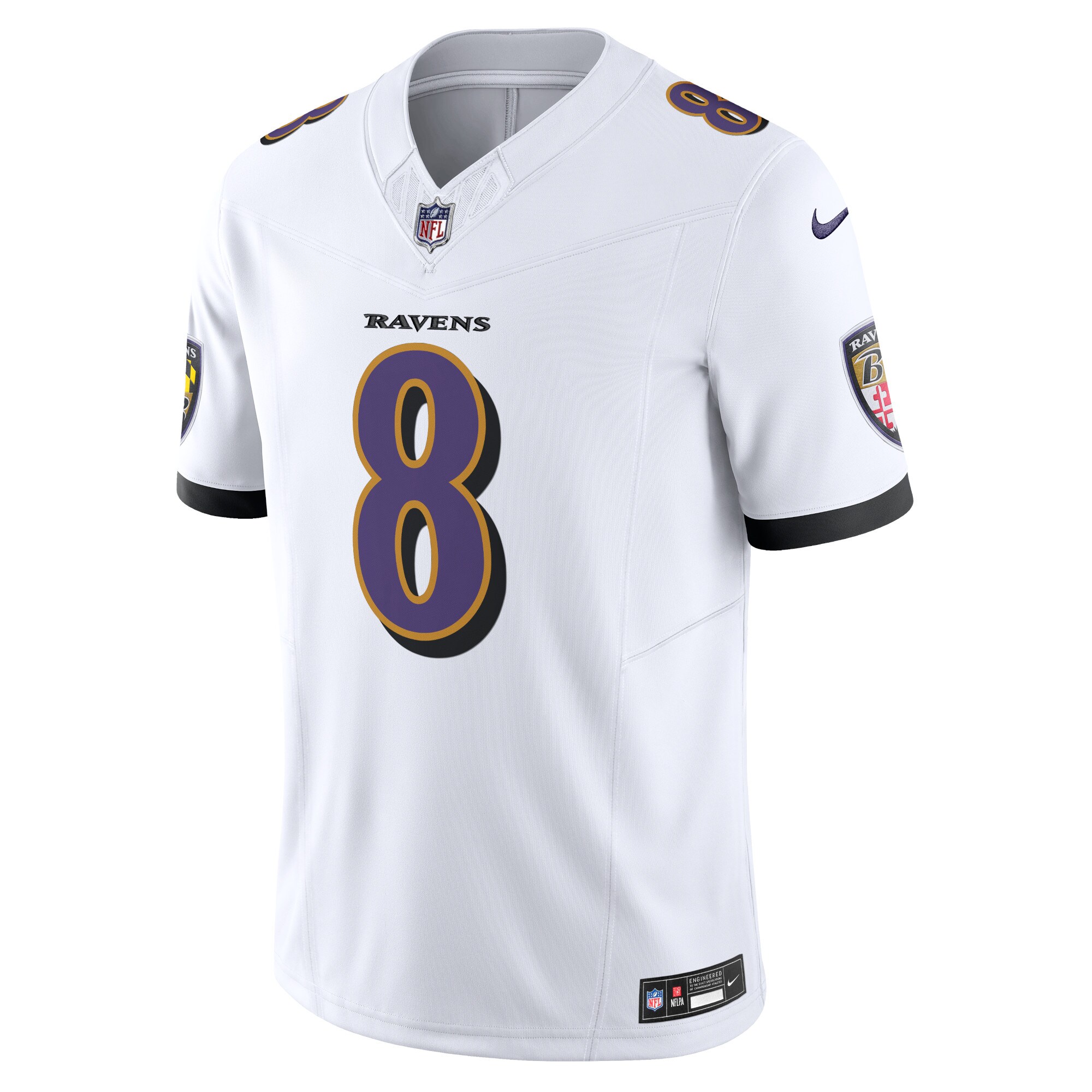 Lamar Jackson Baltimore RavensVapor F.U.S.E. Limited Jersey - White