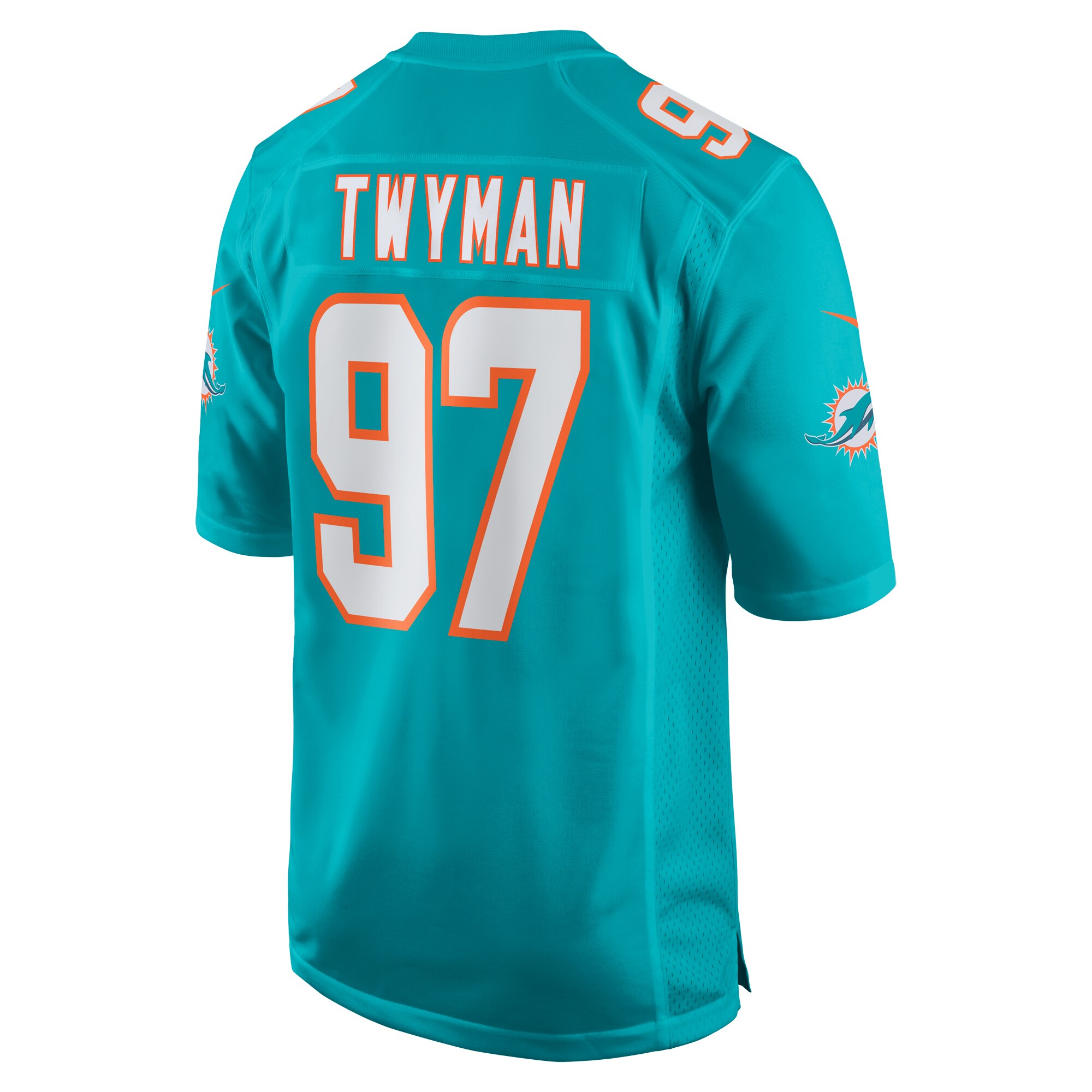 Jaylen Twyman Miami DolphinsHome Game Player Jersey - Aqua