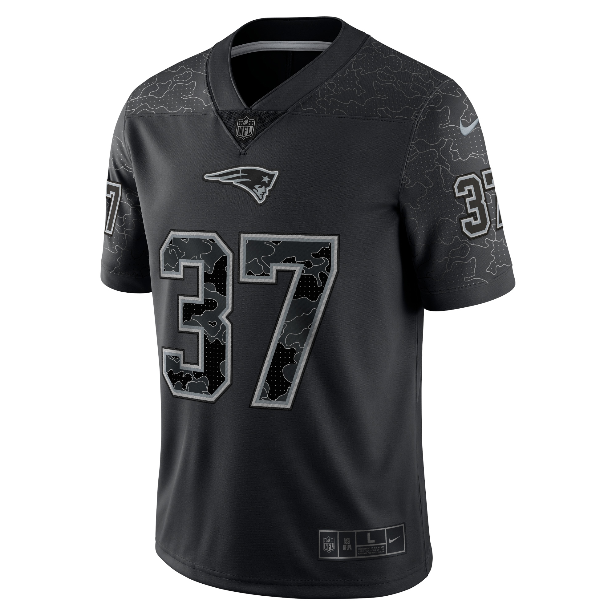 Damien Harris New England PatriotsRFLCTV Limited Jersey - Black