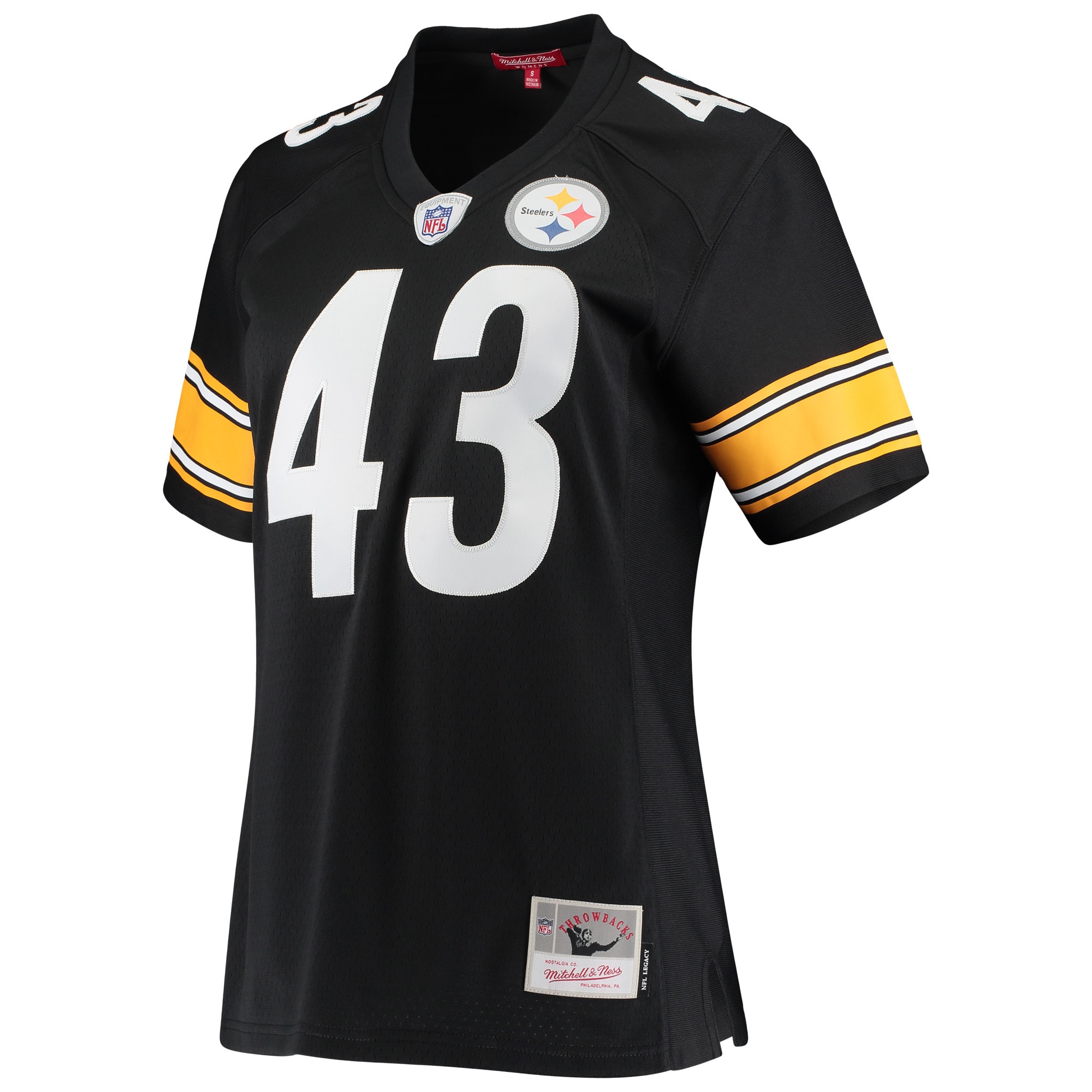 Troy Polamalu Pittsburgh Steelers Mitchell & Ness  Women's Legacy Replica Team Jersey - Black