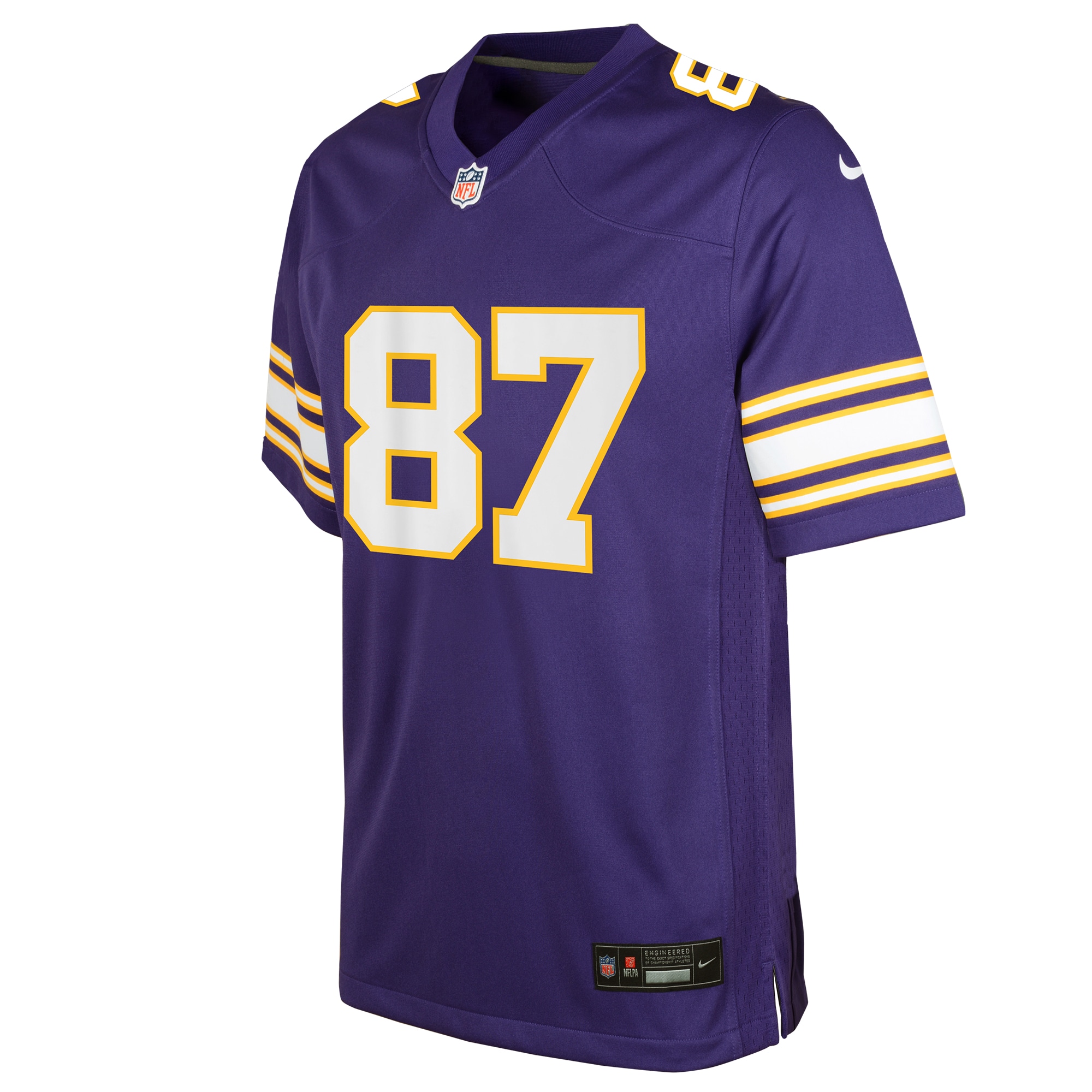 T.J. Hockenson Minnesota VikingsYouth Classic Player Game Jersey - Purple