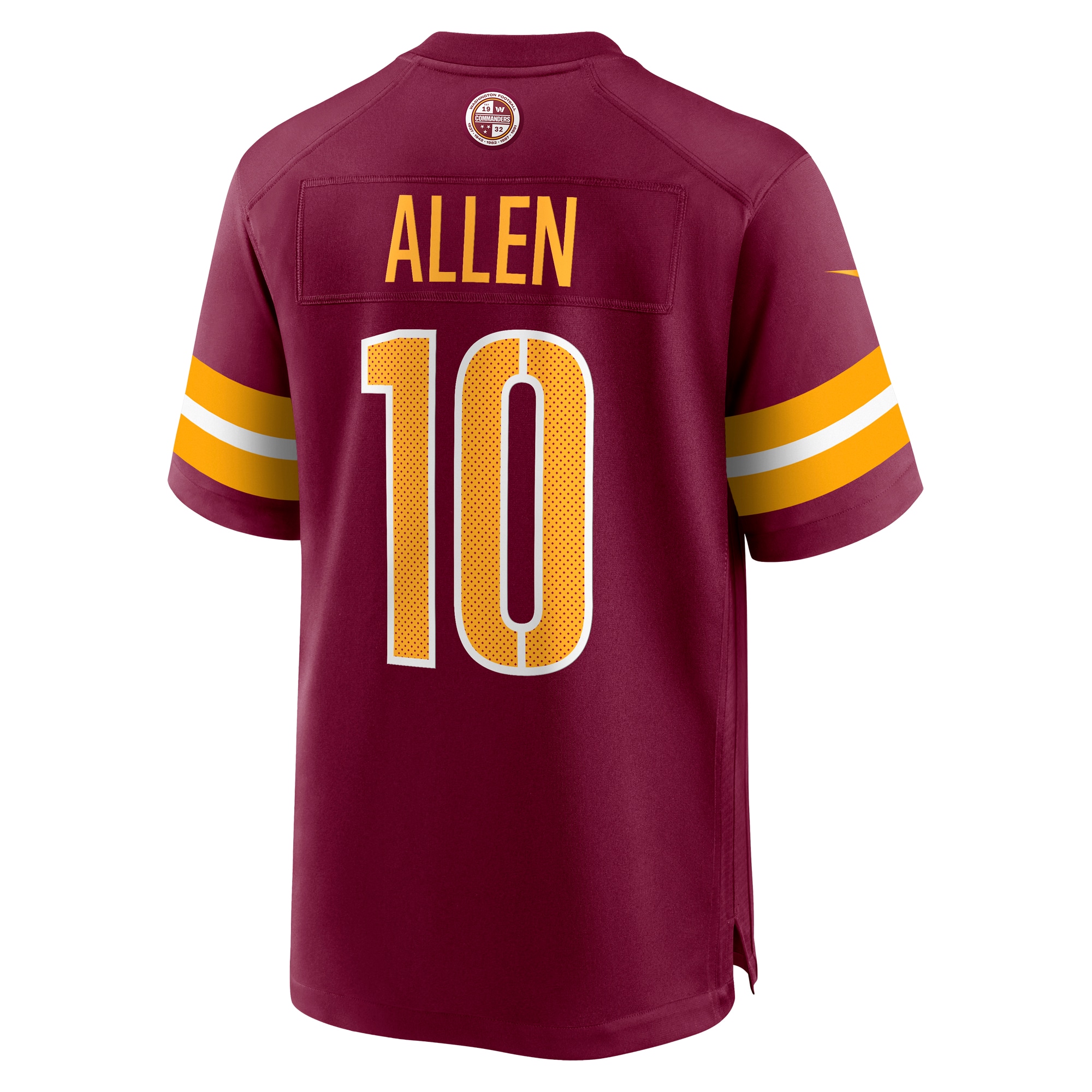 Kazmeir Allen Washington CommandersTeam Game Jersey - Burgundy