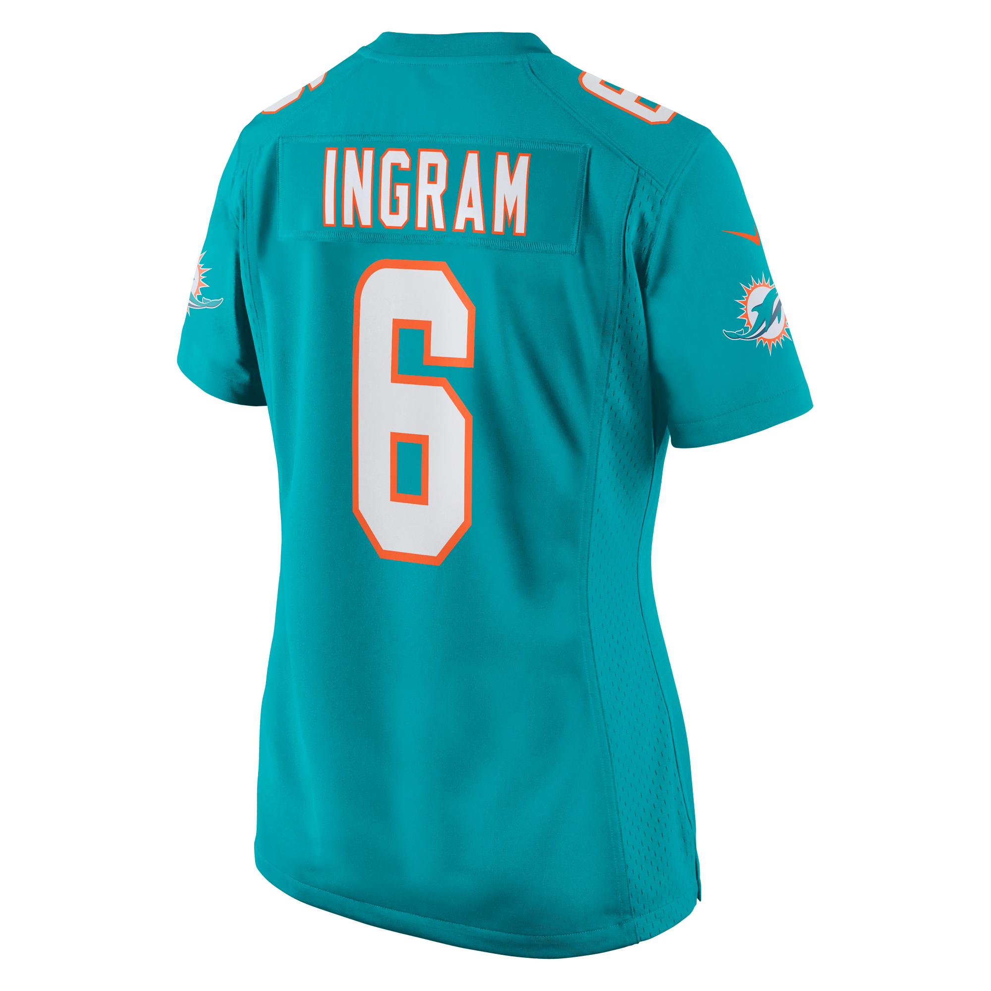 Melvin Ingram Miami Dolphins Women's Home Game Player Jersey - Aqua