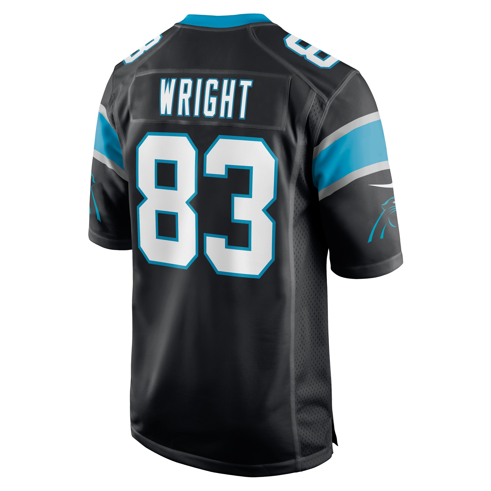 Derek Wright Carolina PanthersGame Player Jersey - Black