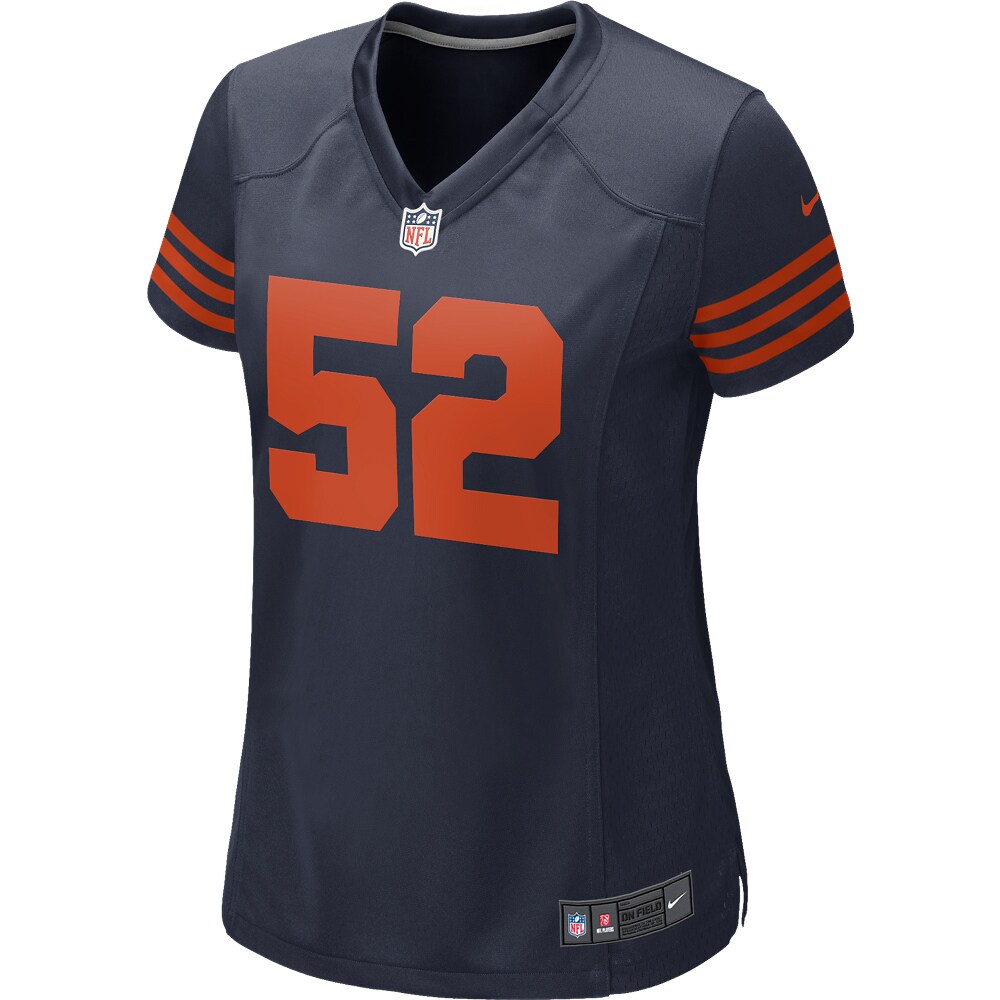 Khalil Mack Chicago Bears Women's Throwback Game Jersey - Navy