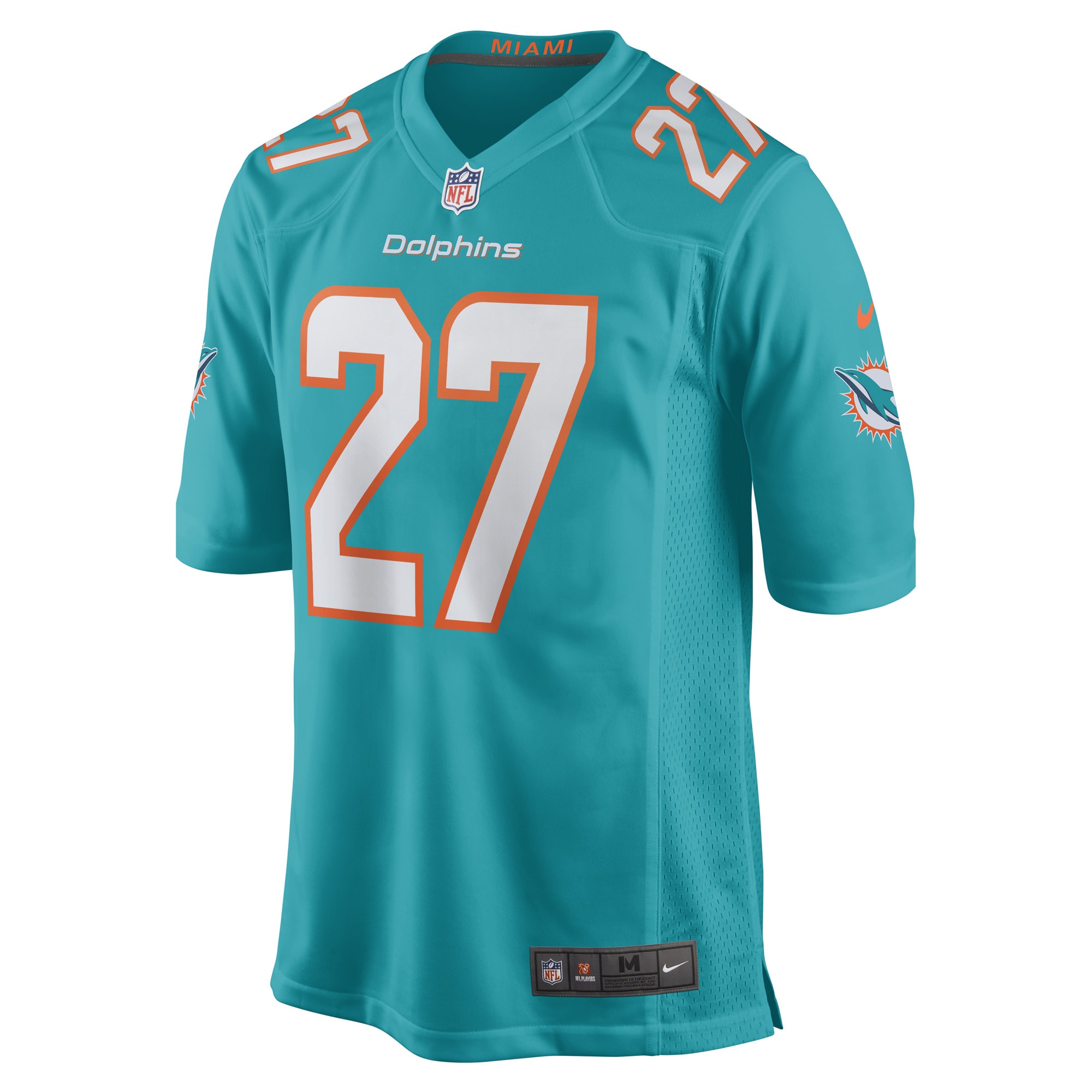 Keion Crossen Miami DolphinsGame Player Jersey - Aqua